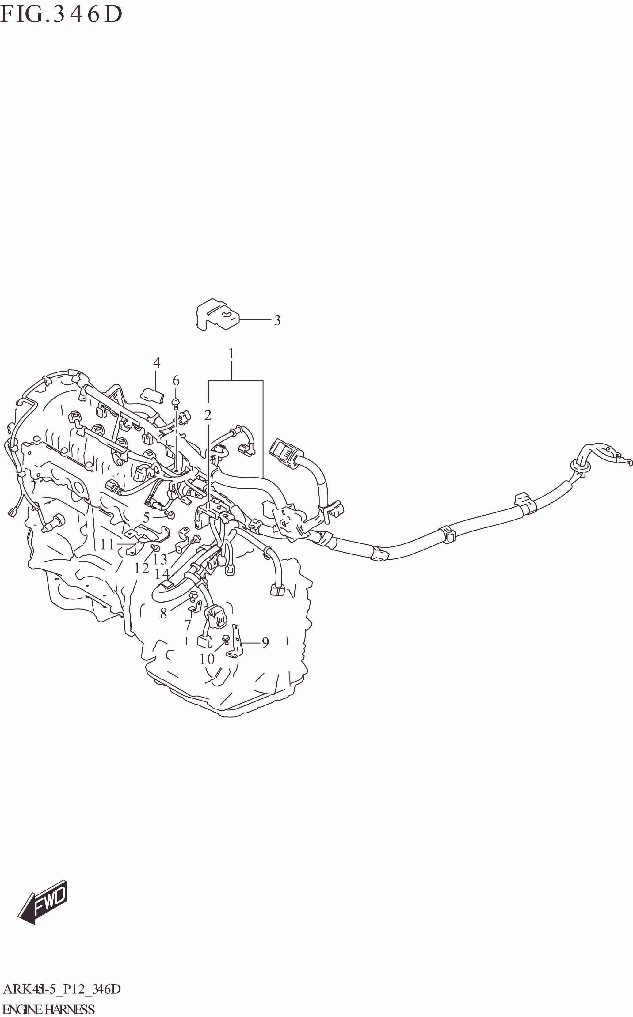 346D ENGINE HARNESS (4AT:N_EASS)