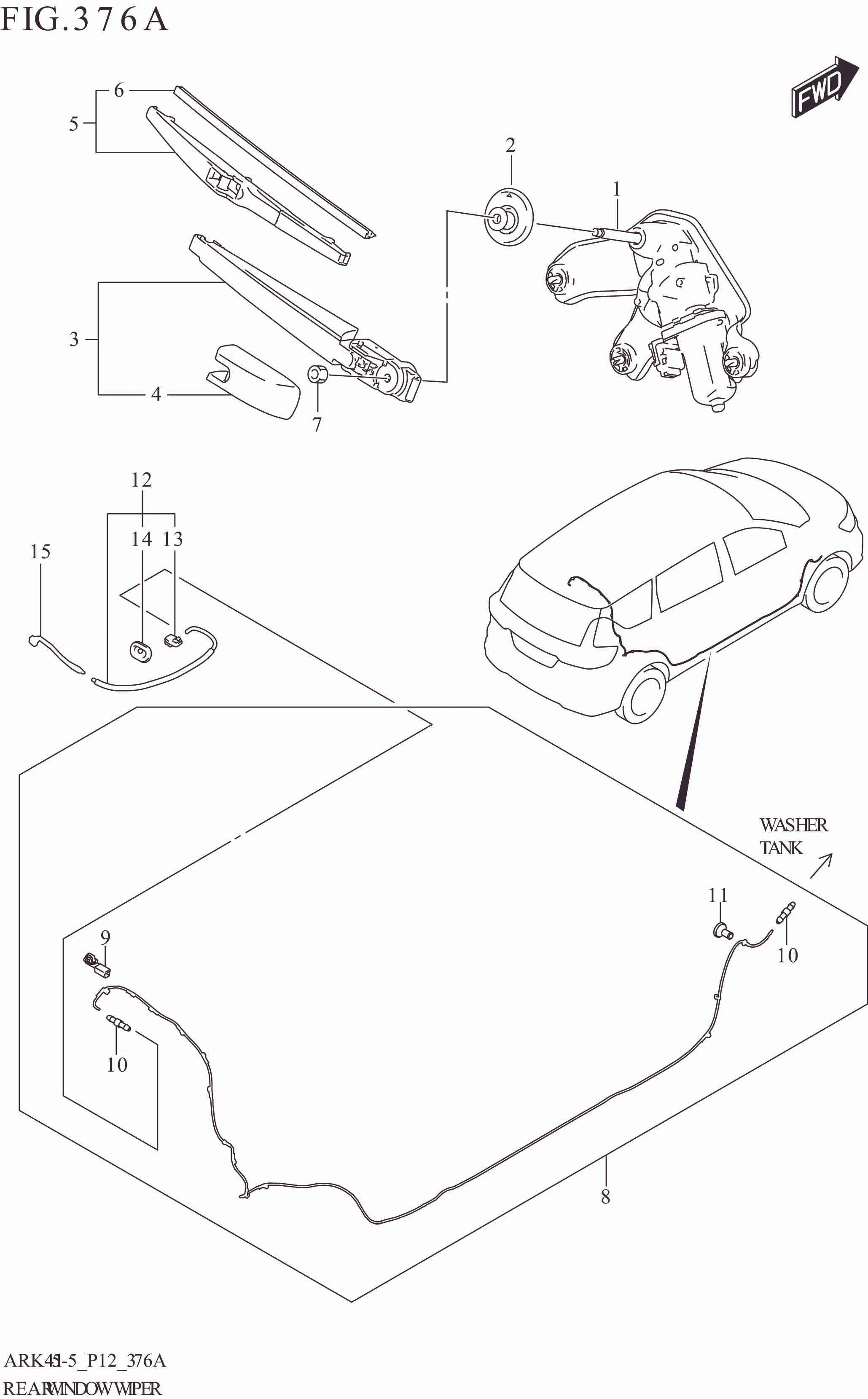 376A REAR WINDOW WIPER