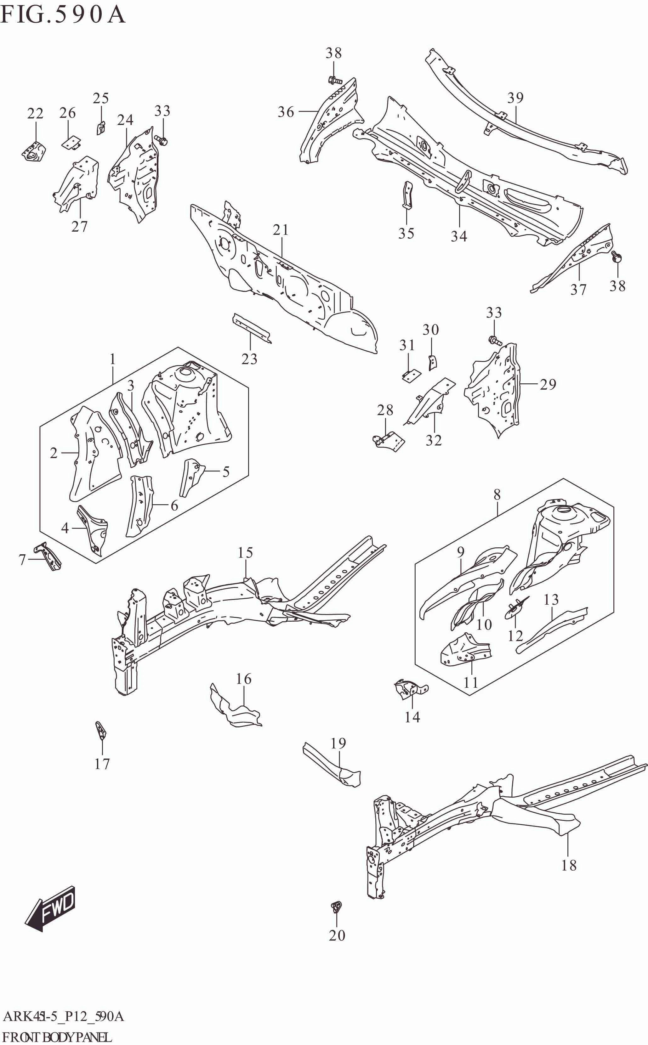 590A FRONT BODY PANEL