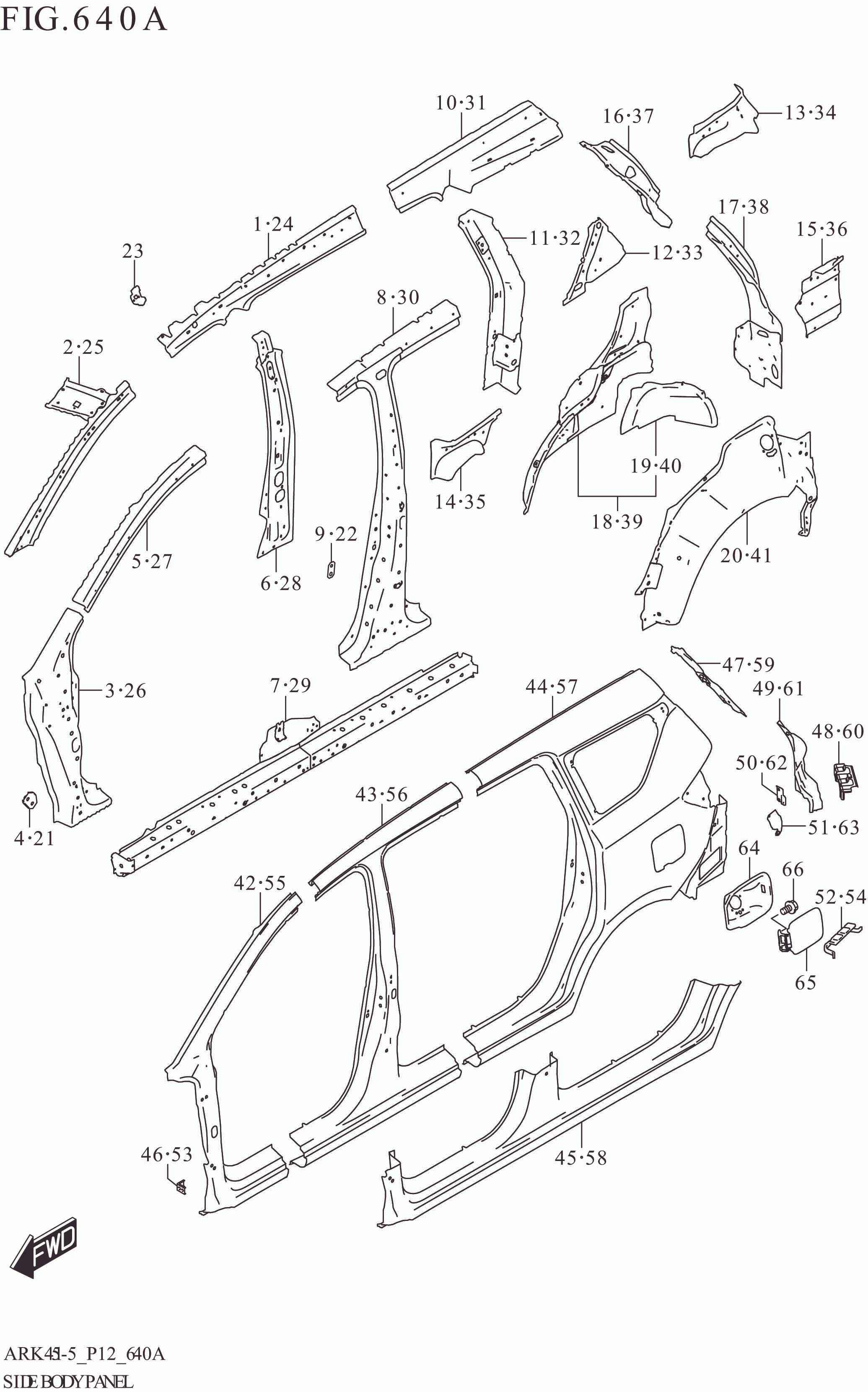 640A SIDE BODY PANEL