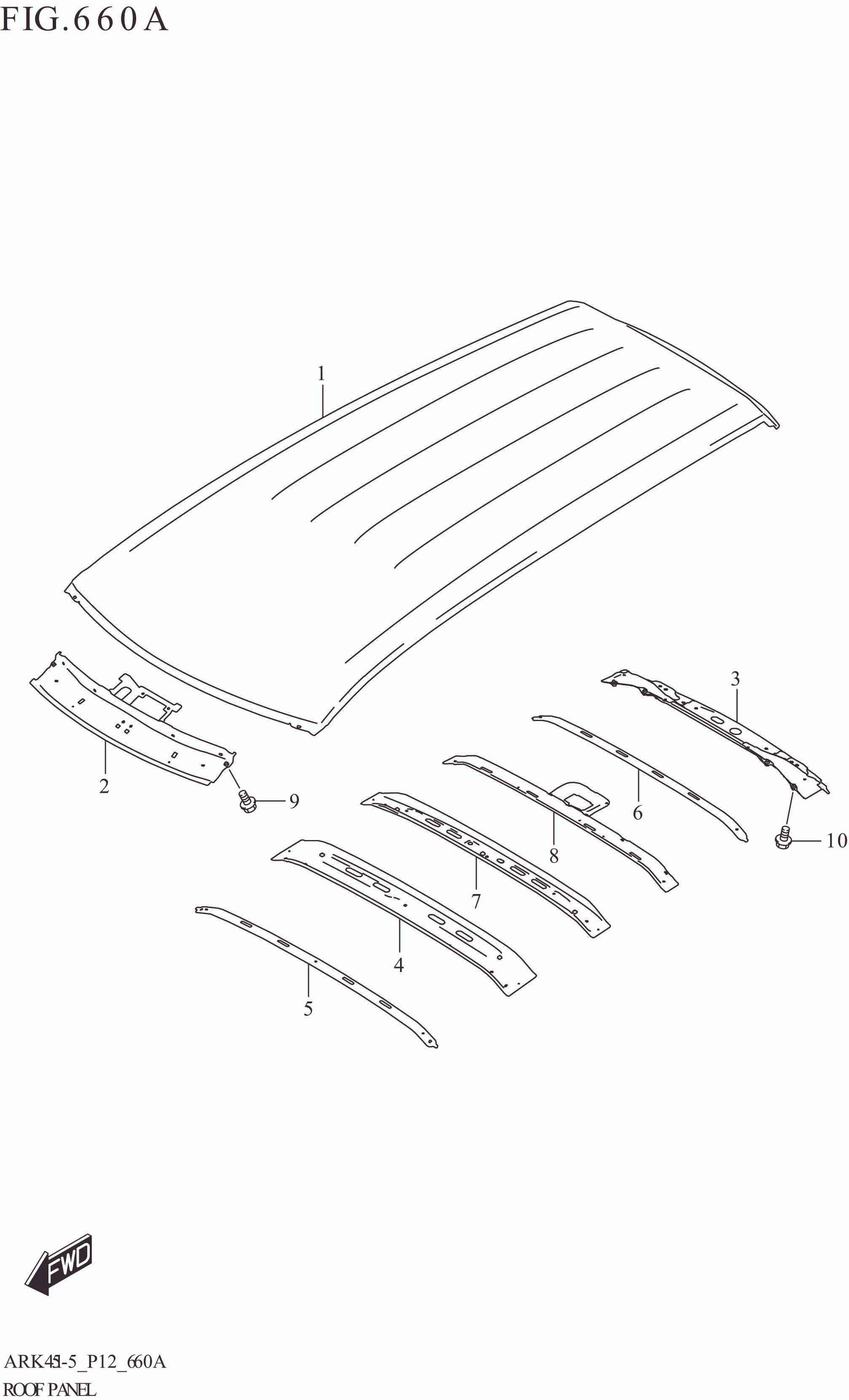 660A ROOF PANEL (GA)