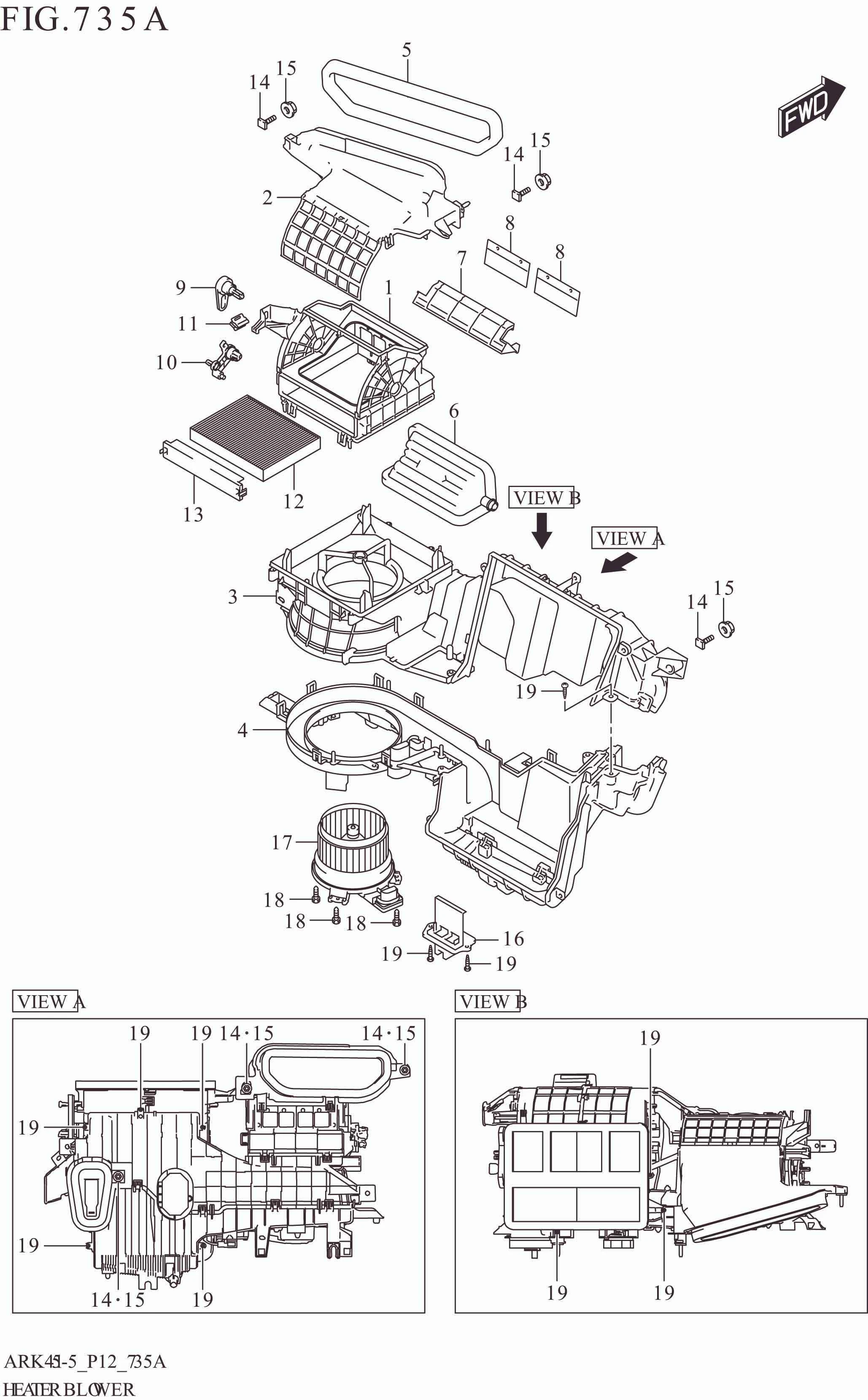 735A HEATER BLOWER (GA)
