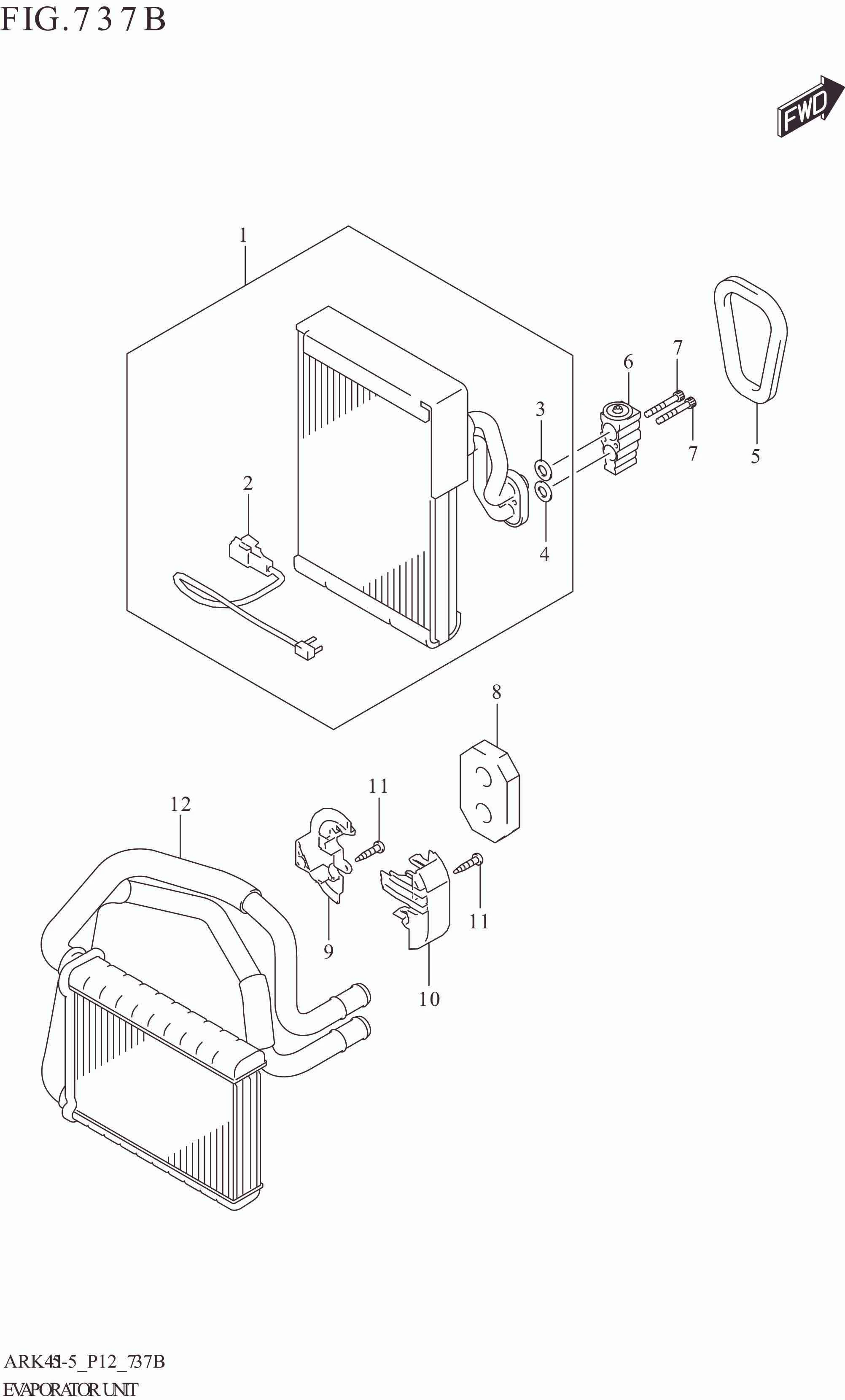 737B EVAPORATOR UNIT (GX,SS)