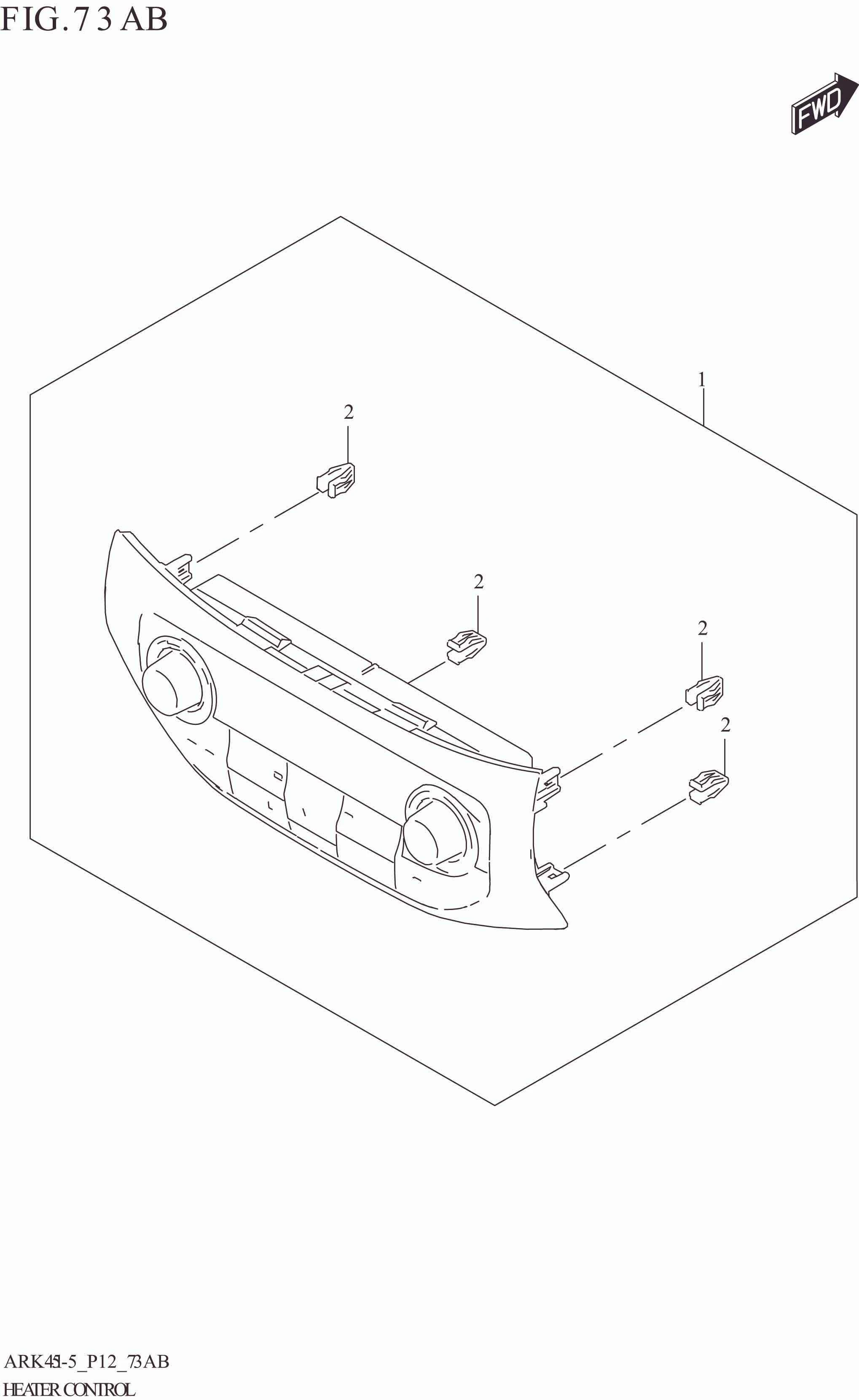 73AB HEATER CONTROL (GL,GX,SS)