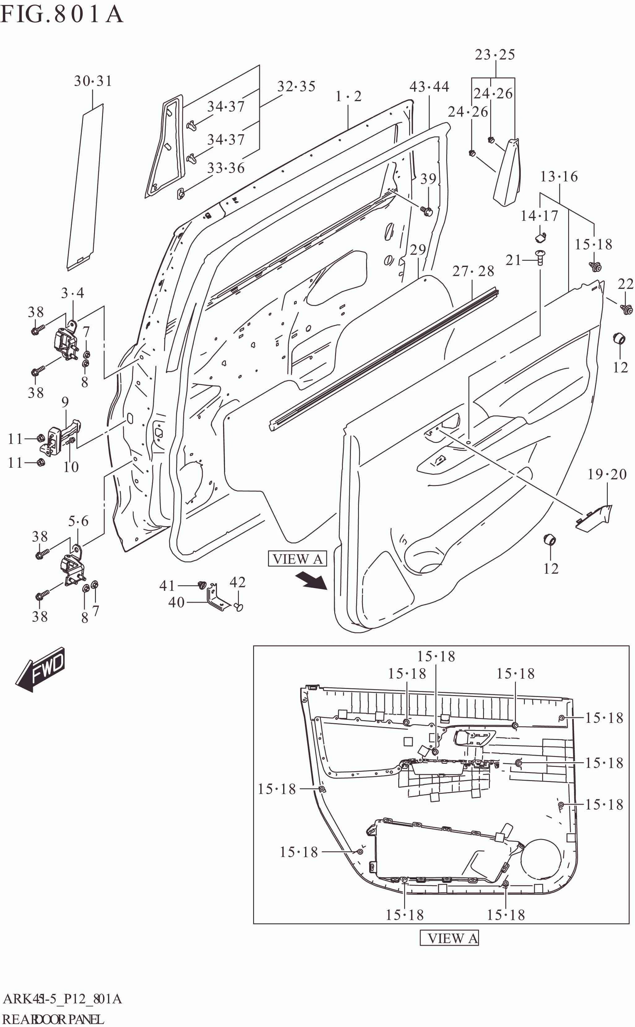 801A REAR DOOR PANEL