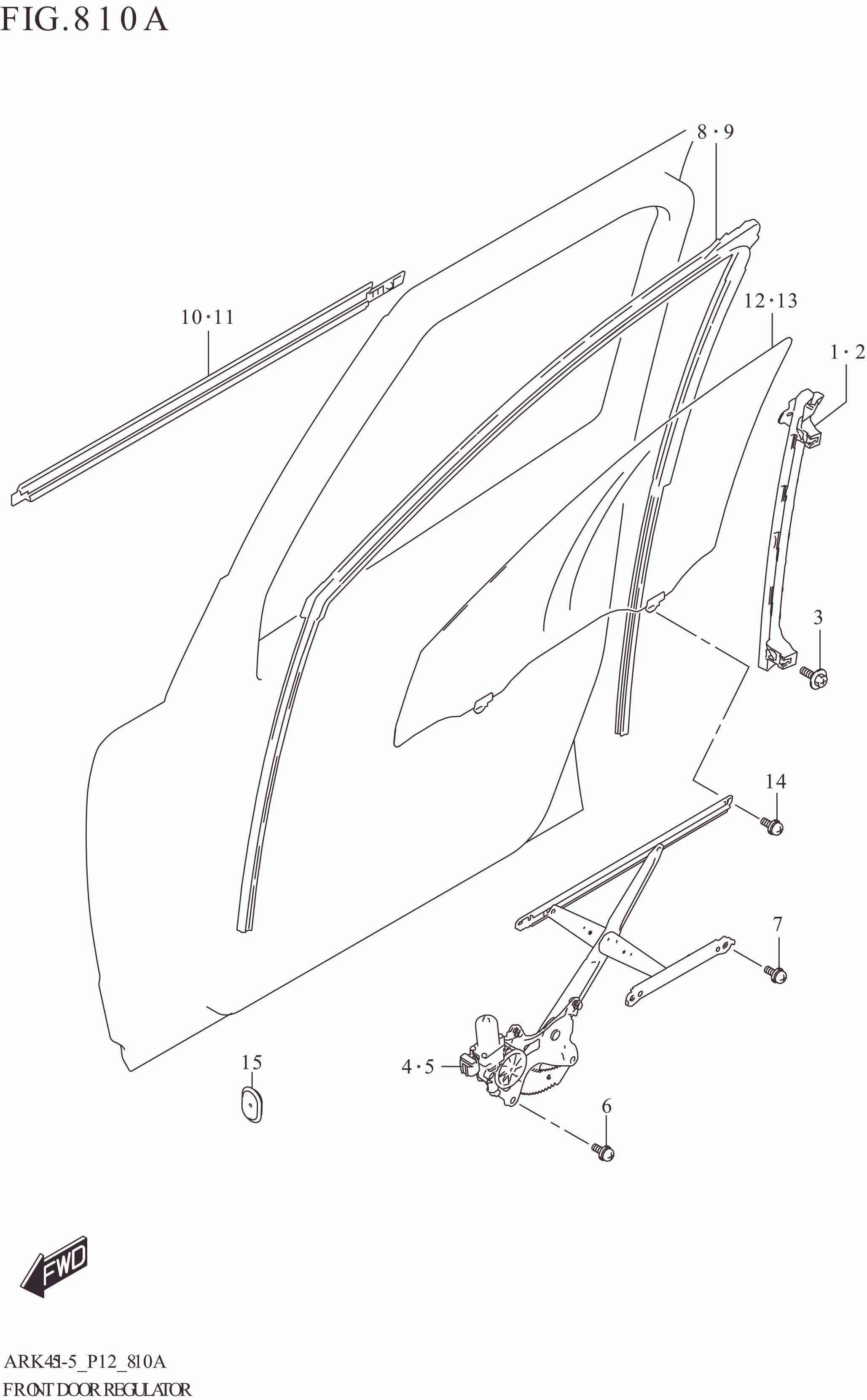 810A FRONT DOOR REGULATOR