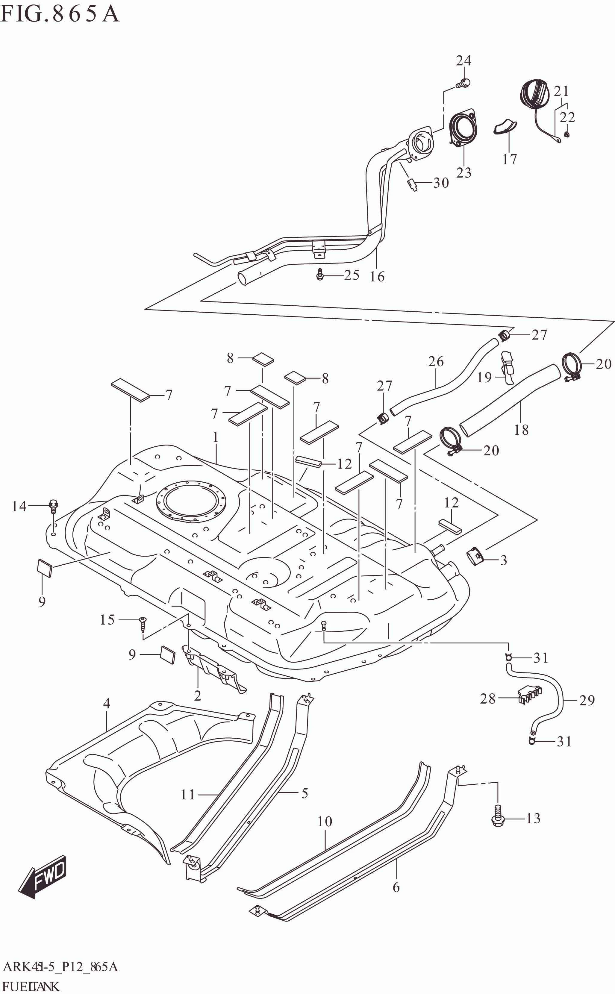 865A FUEL TANK