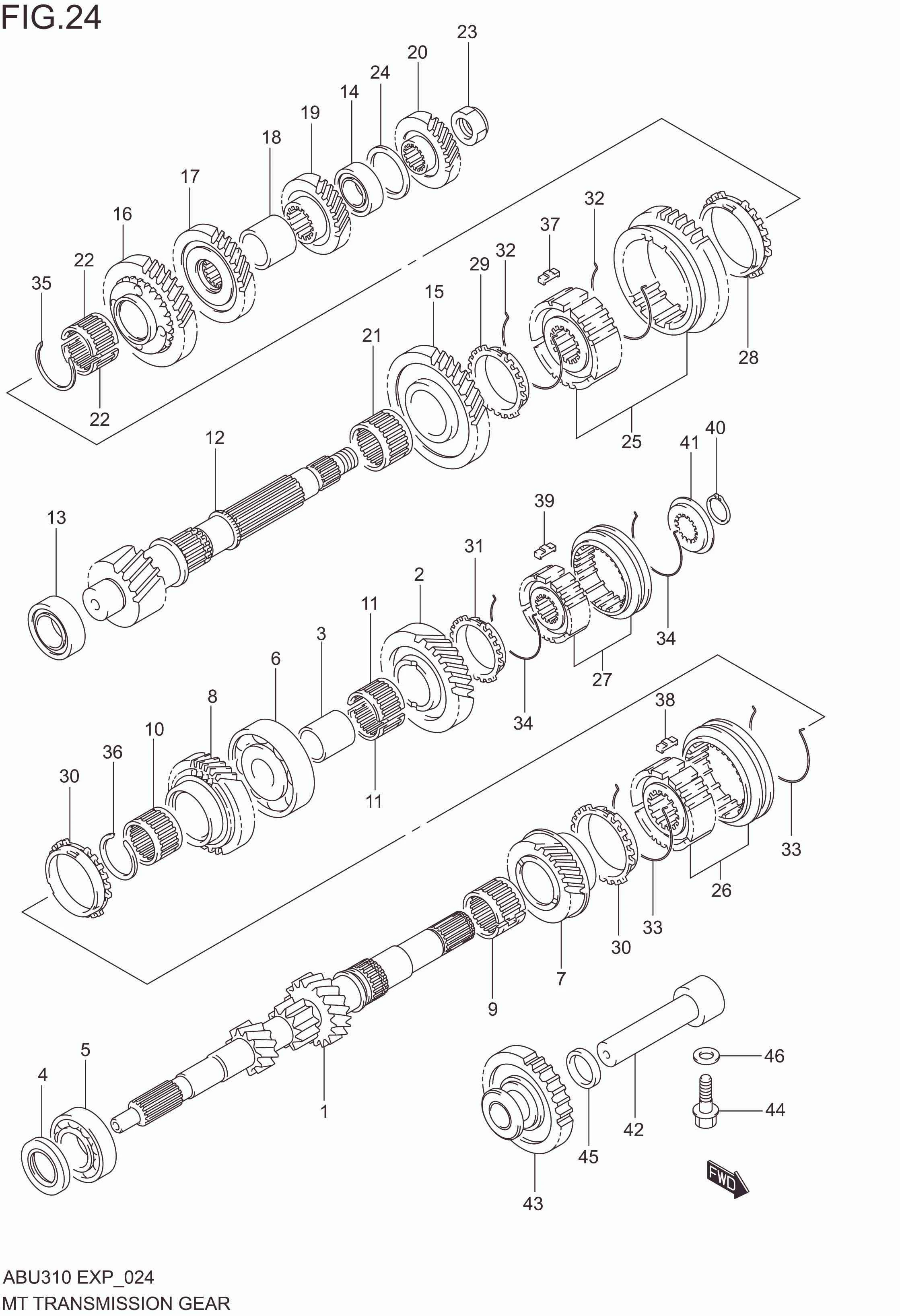 MT TRANSMISSION GEAR