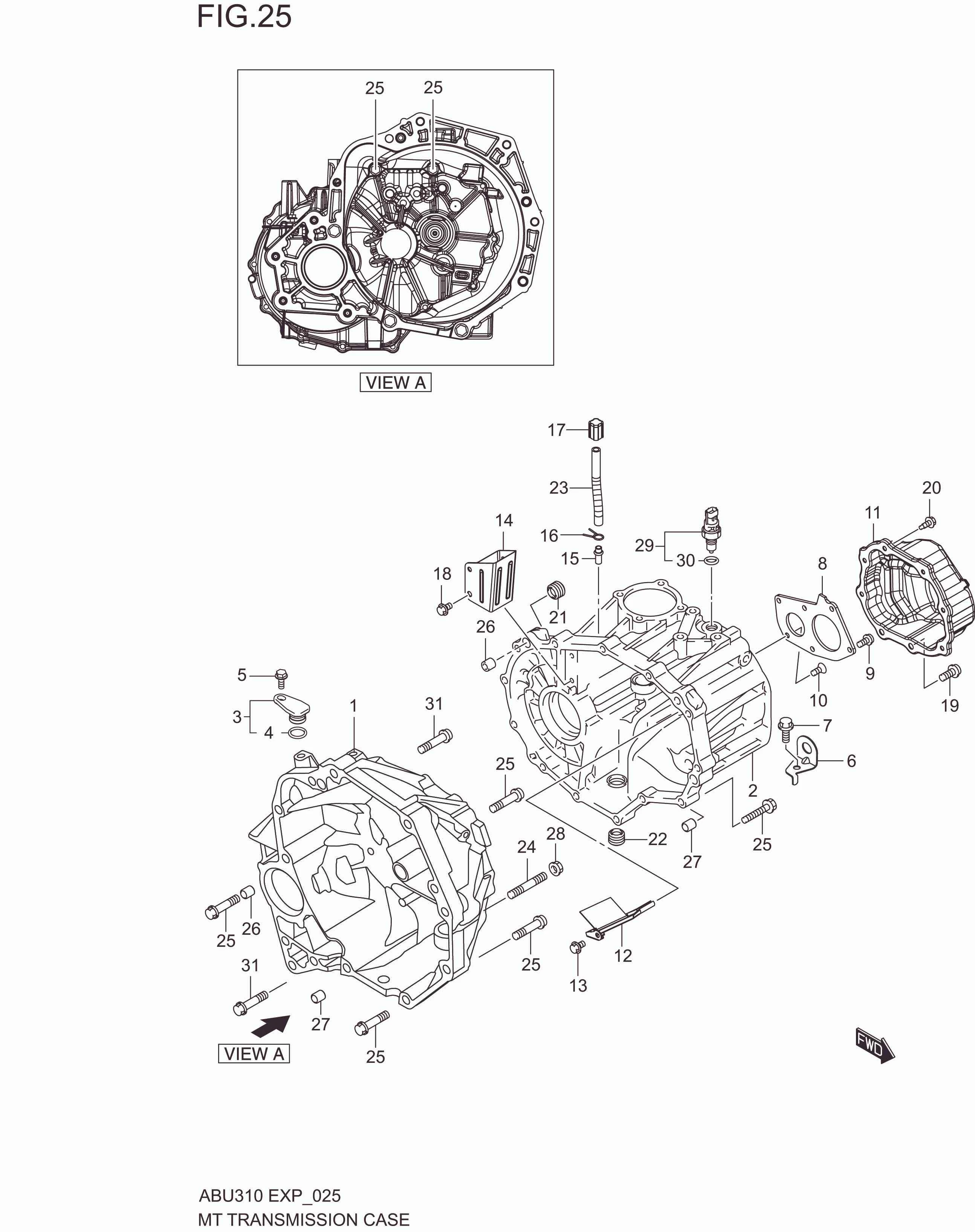 MT TRANSMISSION CASE