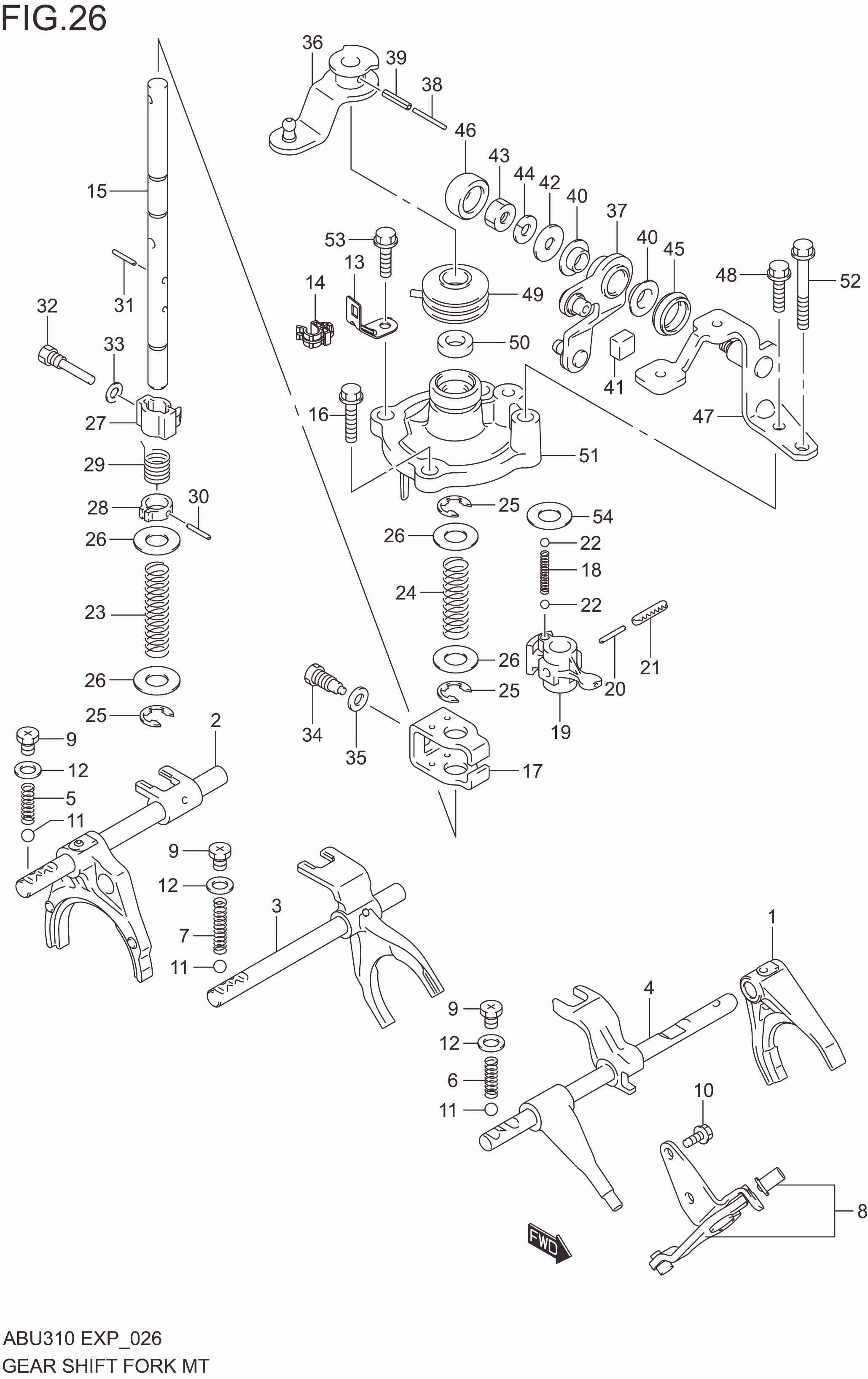  GEAR SHIFT FORK (MT)