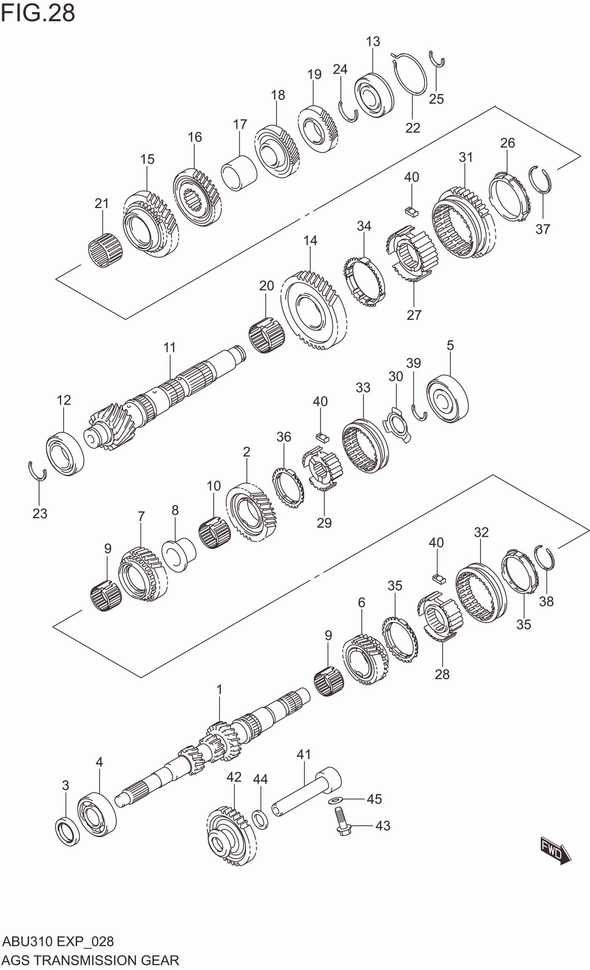 AGS TRANSMISSION GEAR