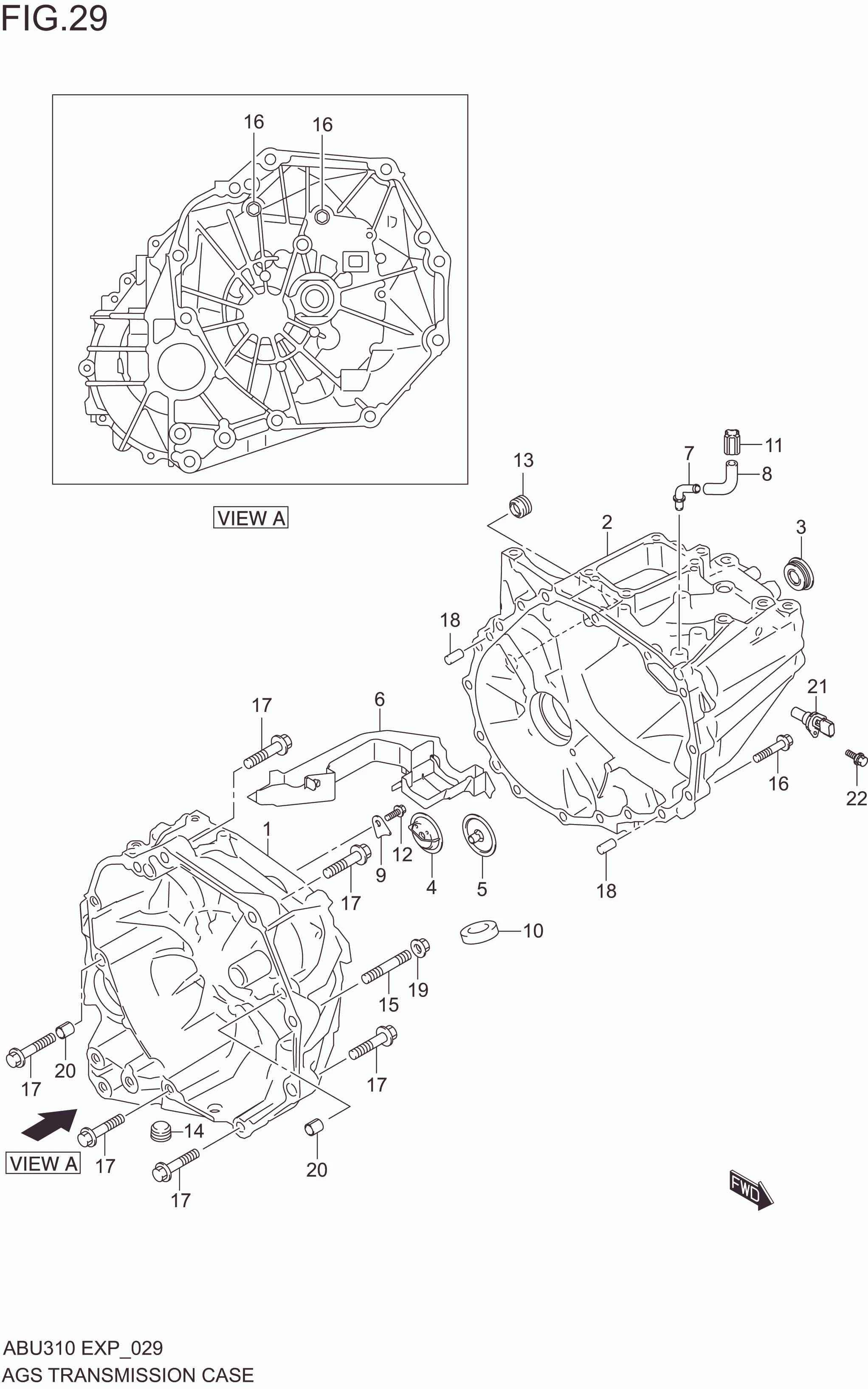 AGS TRANSMISSION CASE