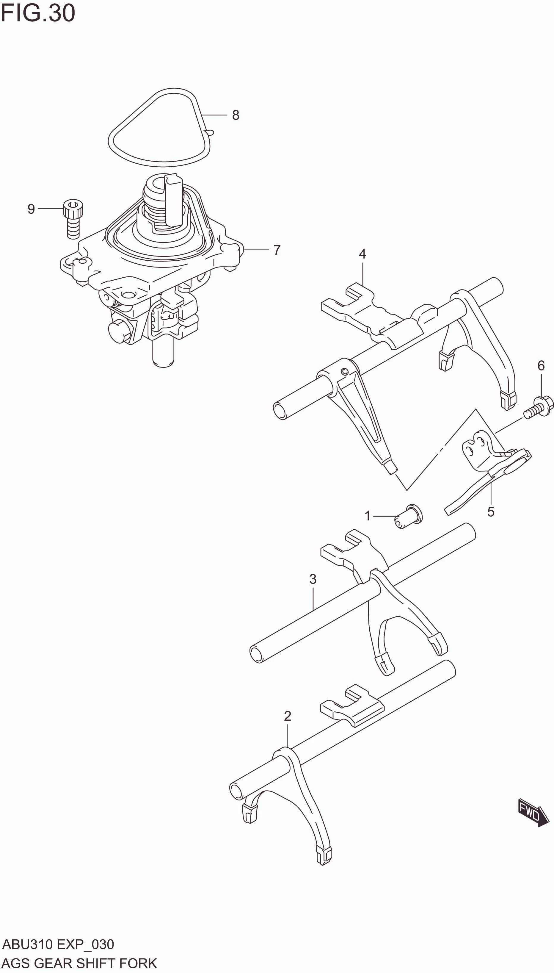 AGS GEAR SHIFT FORK