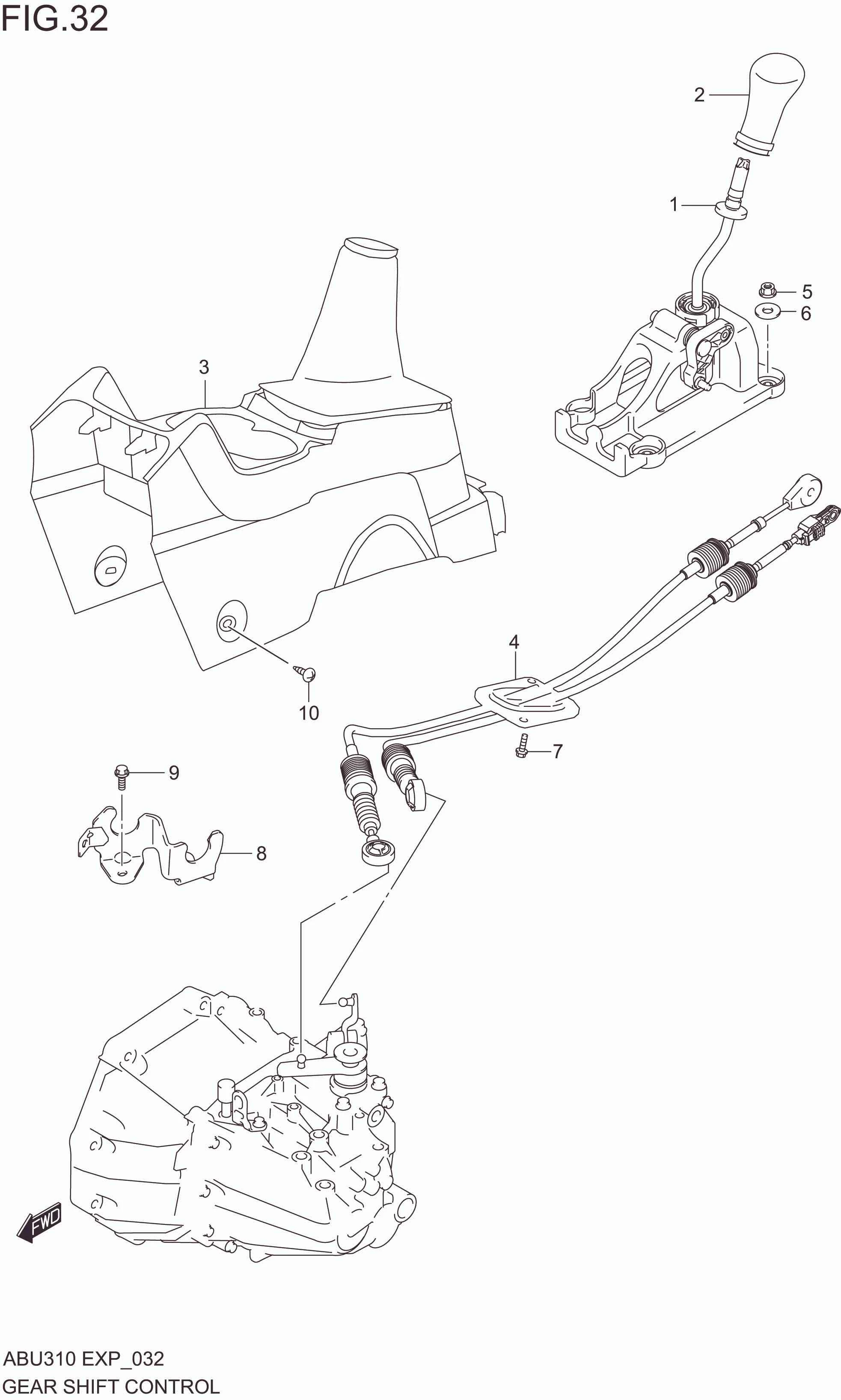GEAR SHIFT CONTROL (5MT)