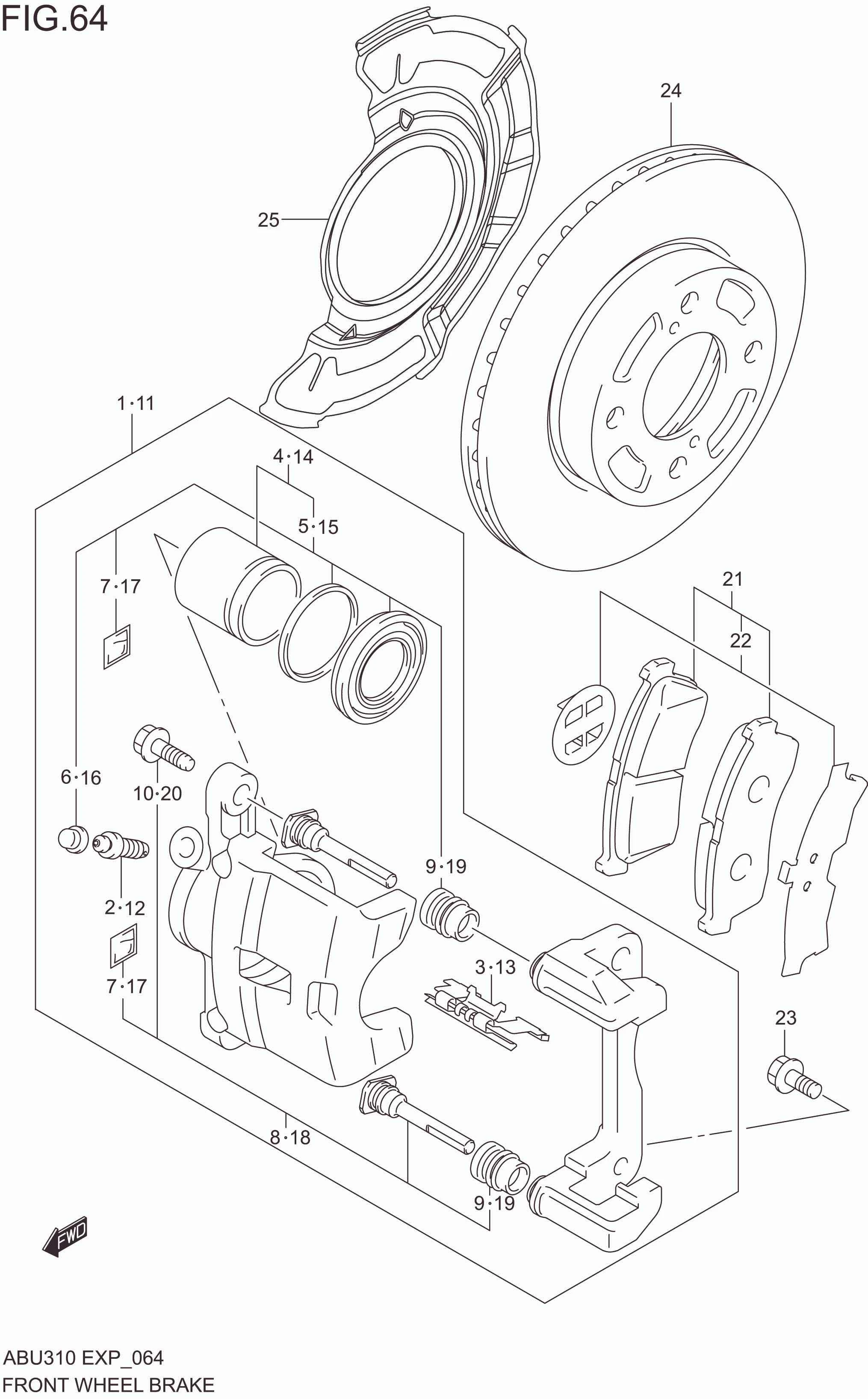 FRONT WHEEL BRAKE