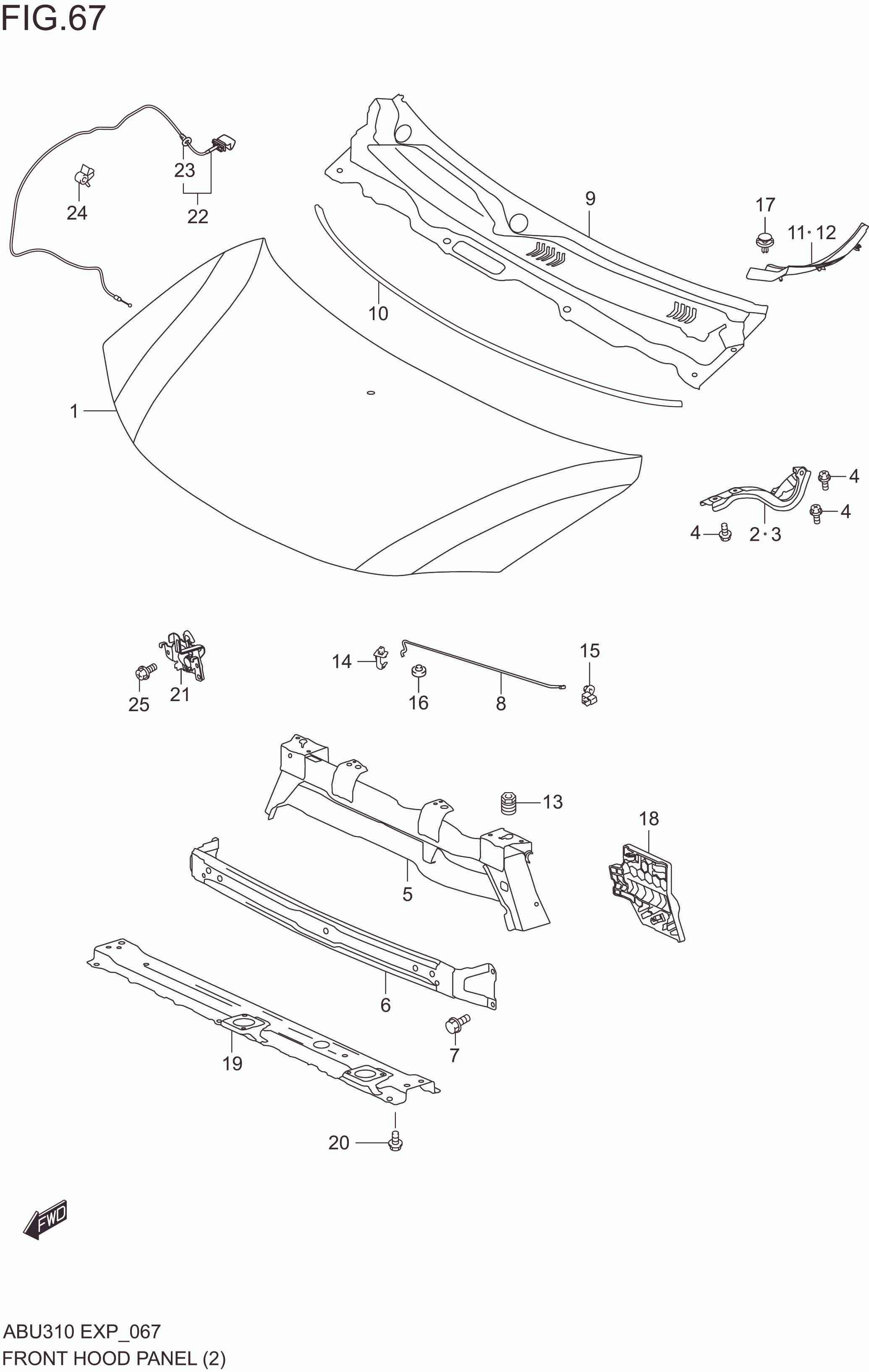 FRONT HOOD PANEL