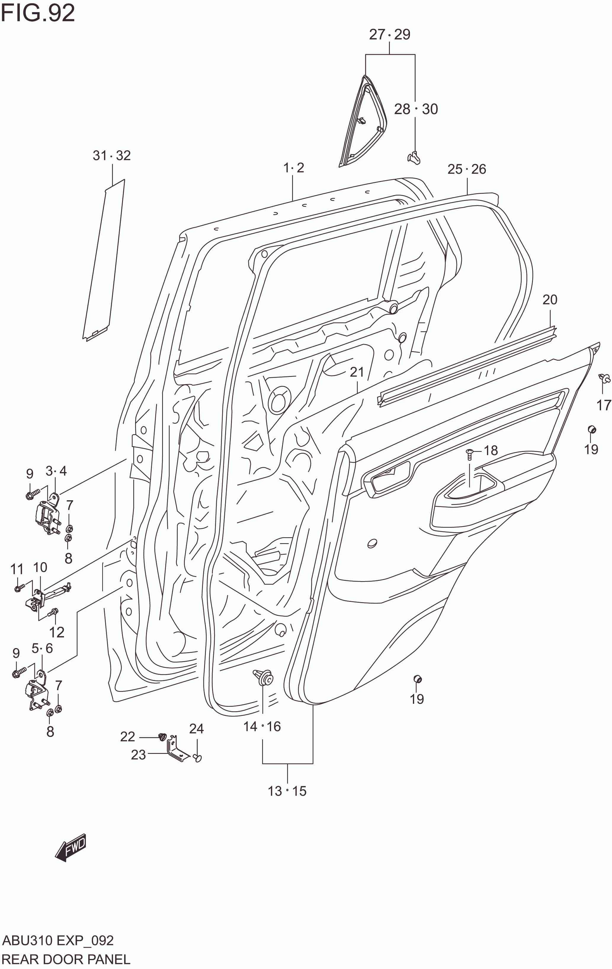 REAR DOOR PANEL