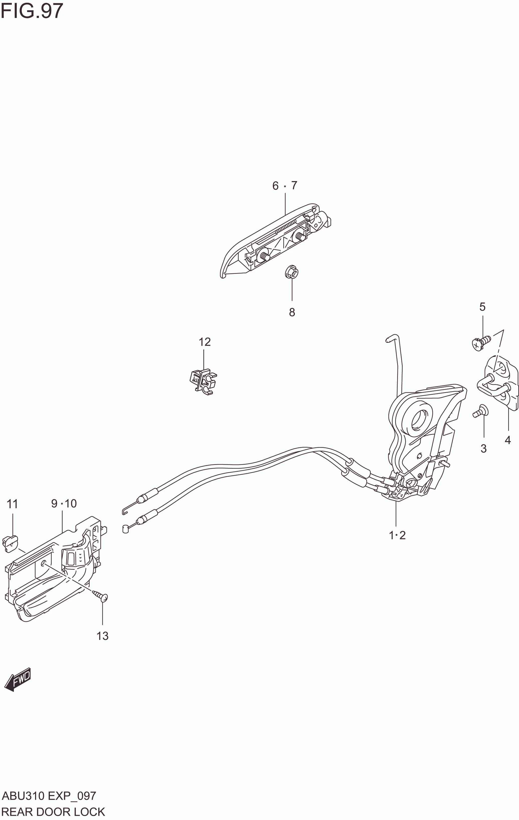 REAR DOOR LOCK