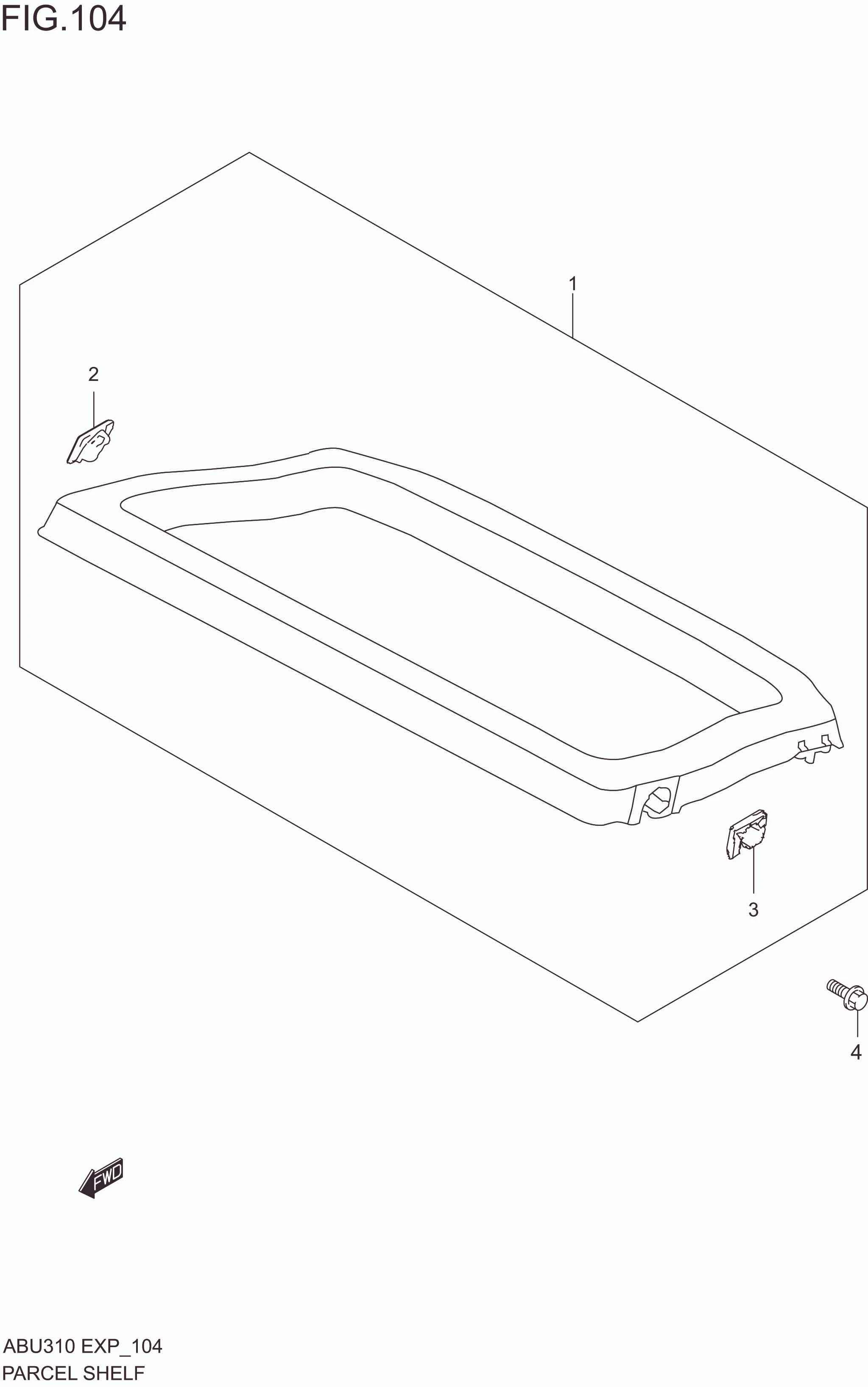 PARCEL SHELF