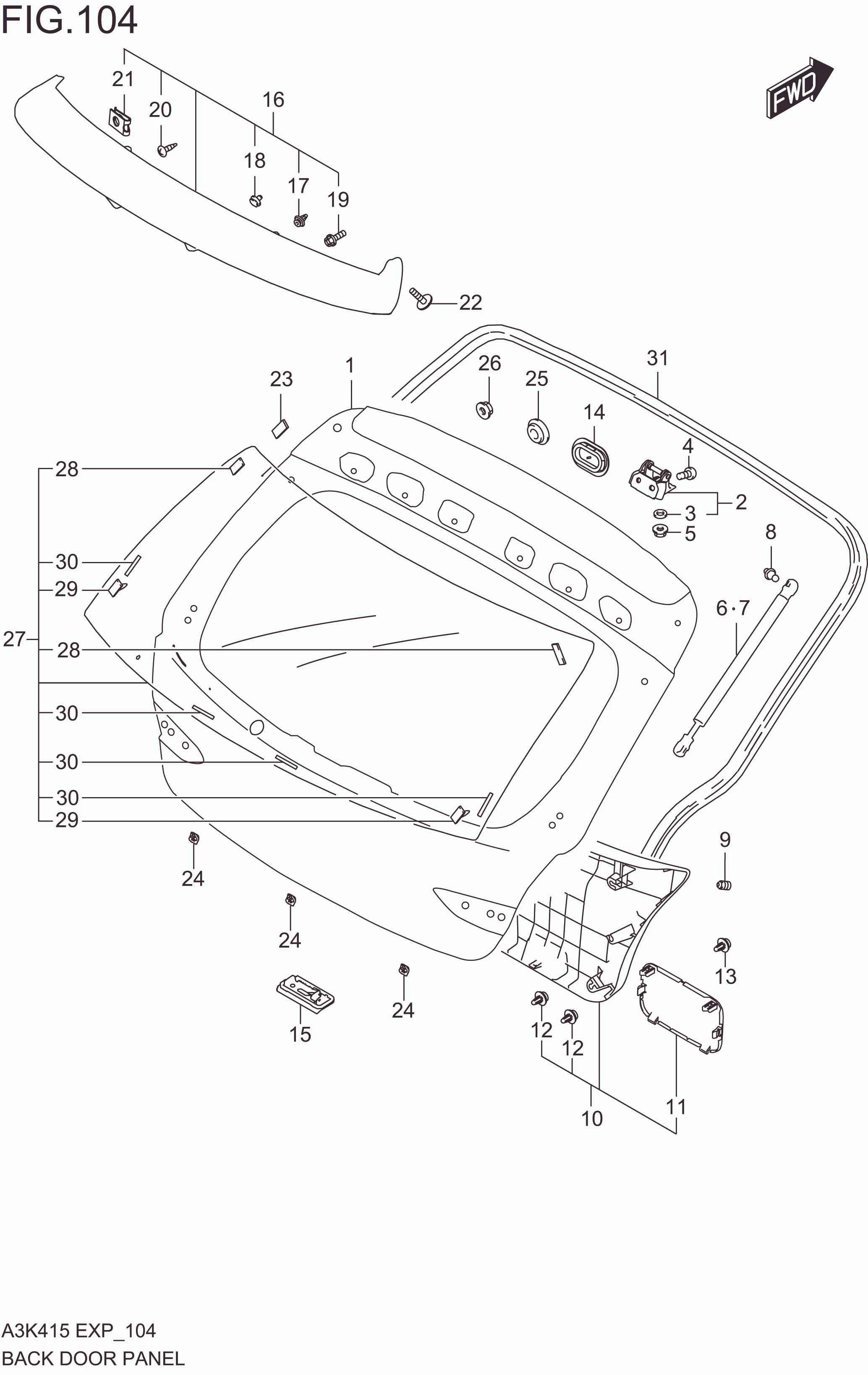 BACK DOOR PANEL