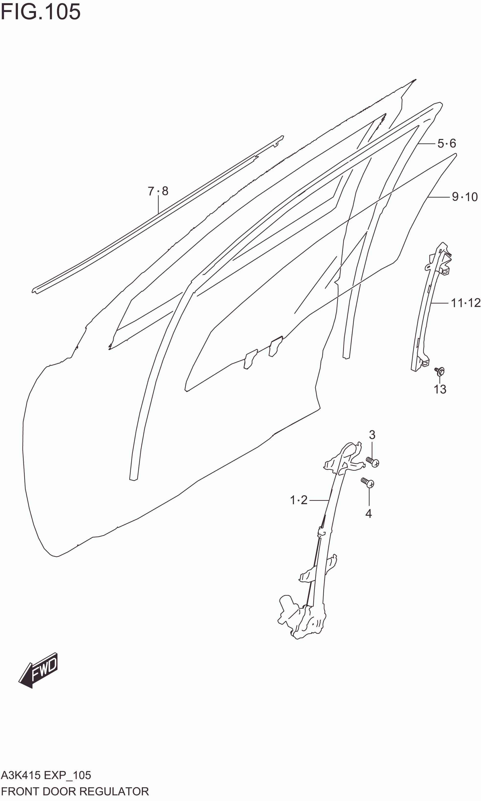 FRONT DOOR REGULATOR