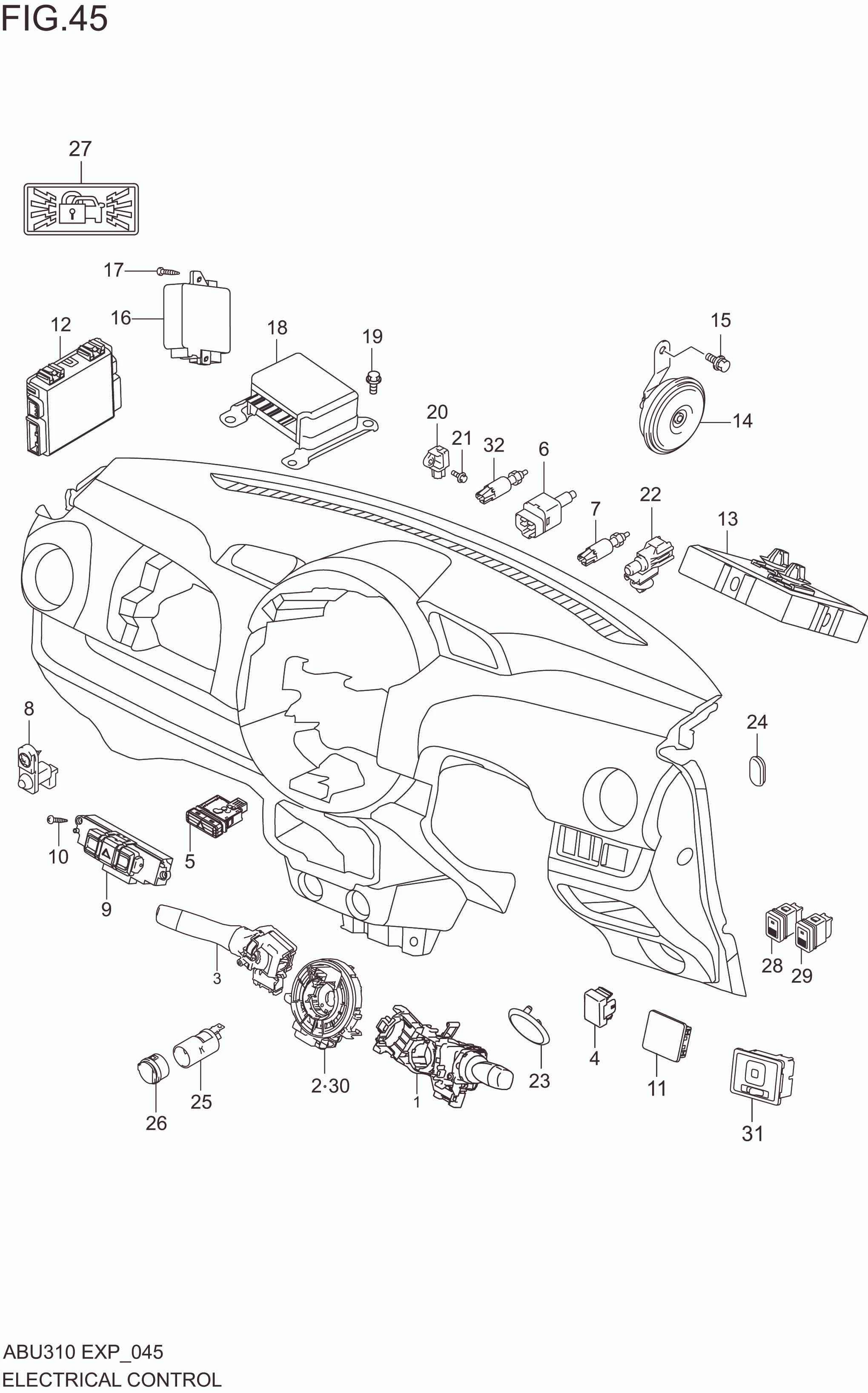 ELECTRICAL CONTROL (RHD)