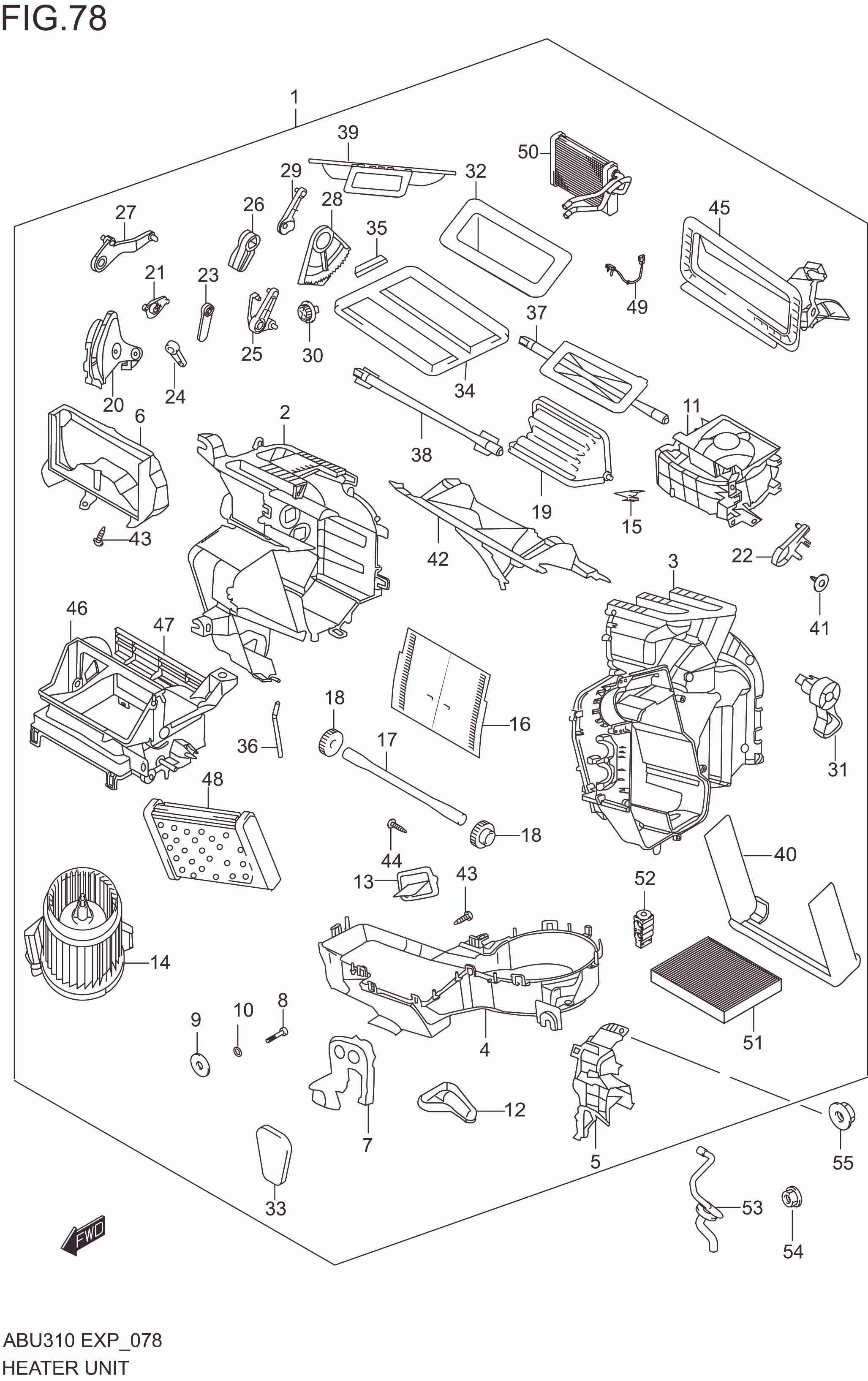 HEATER UNIT(RHD)