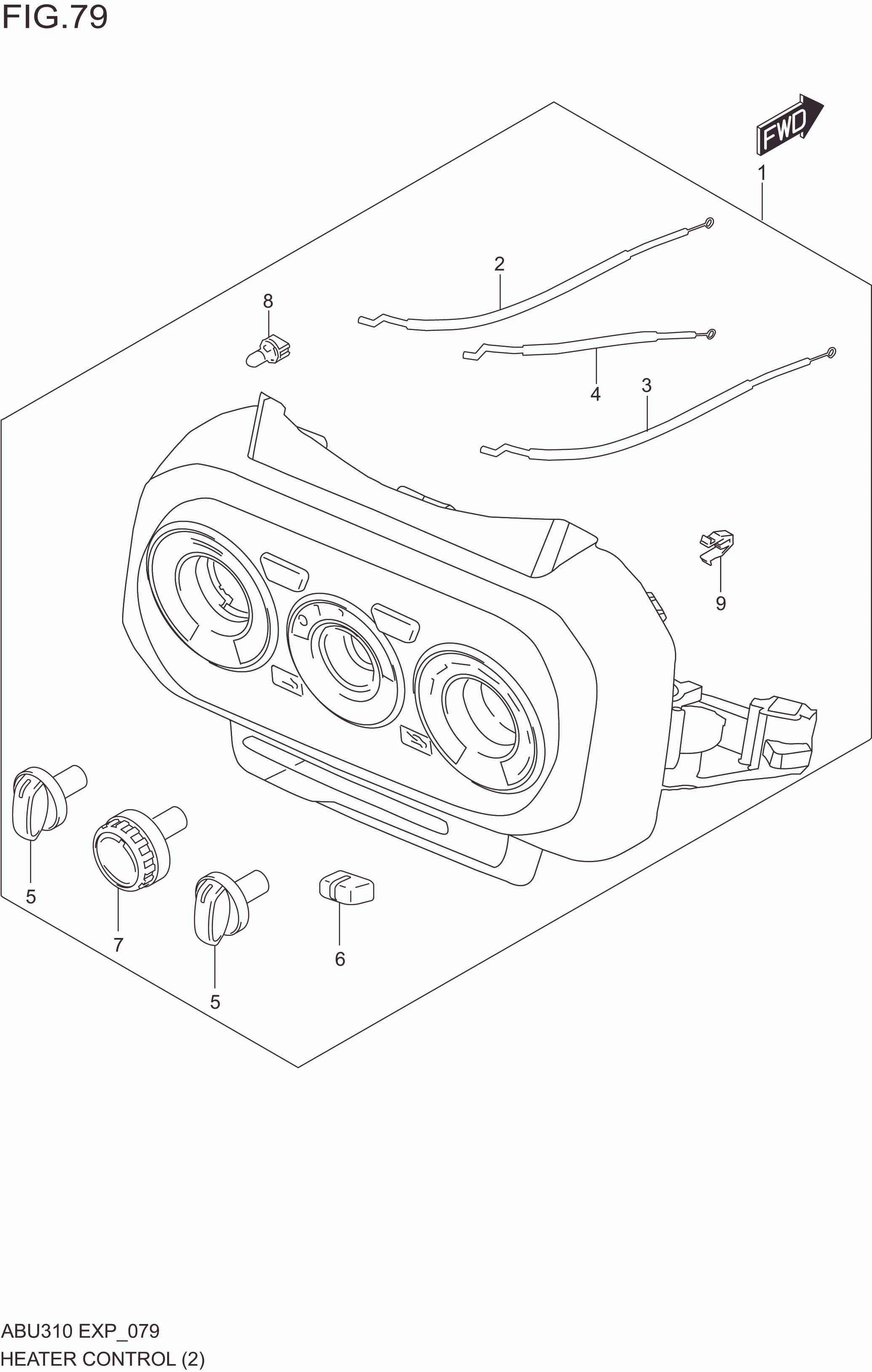 HEATER CONTROL(RHD)