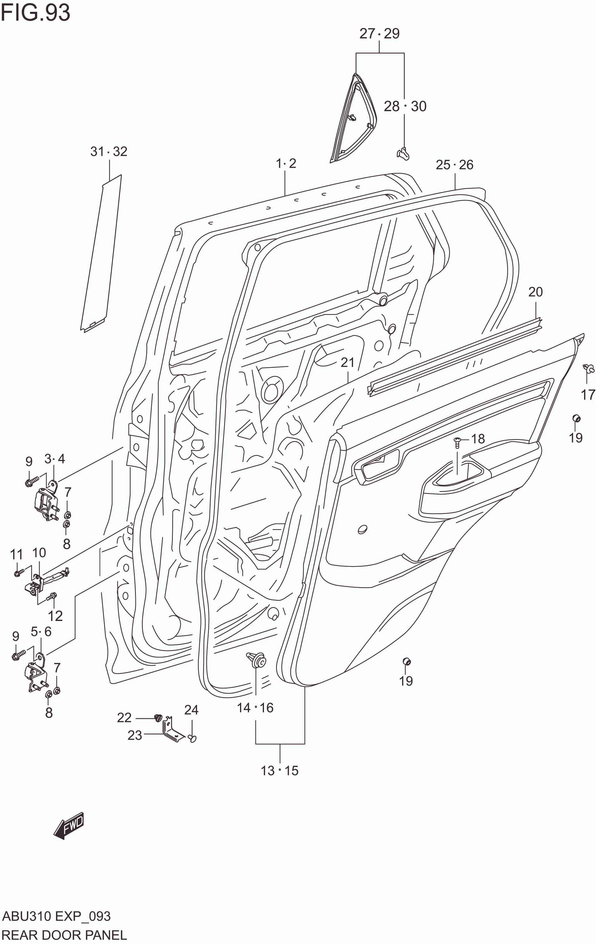 REAR DOOR PANEL