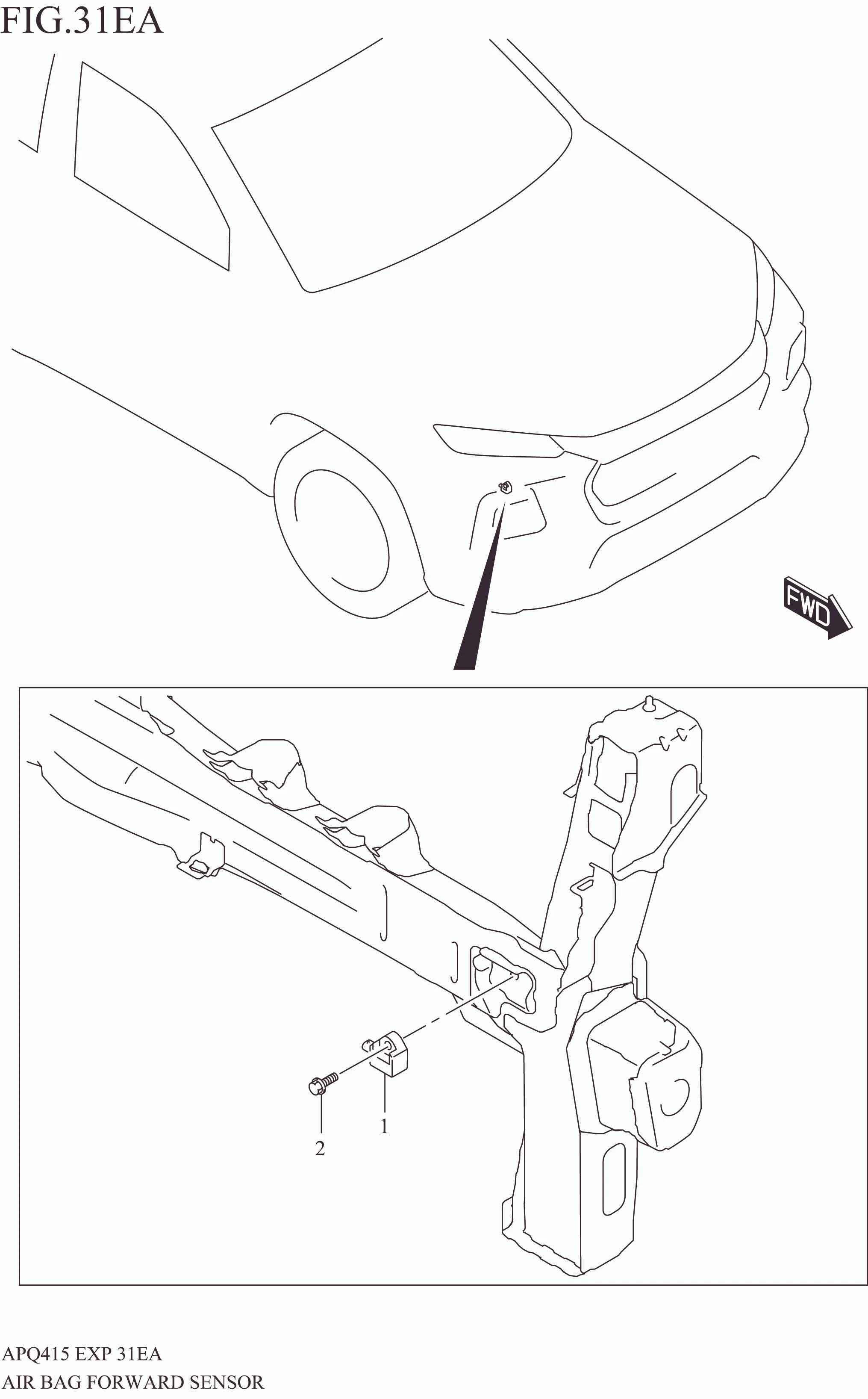 AIR BAG FORWARD SENSOR
