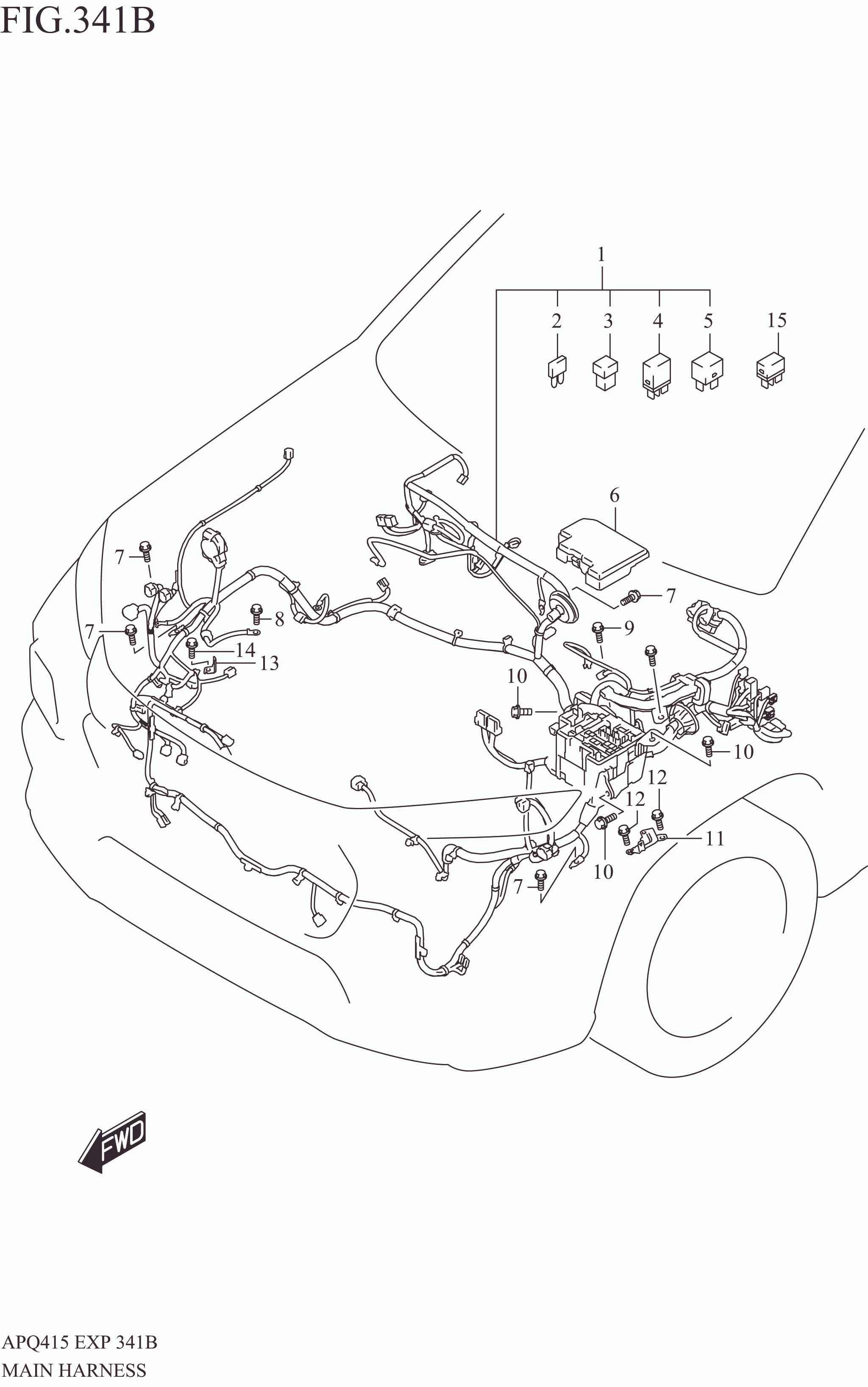 MAIN HARNESS (SEE NOTE)