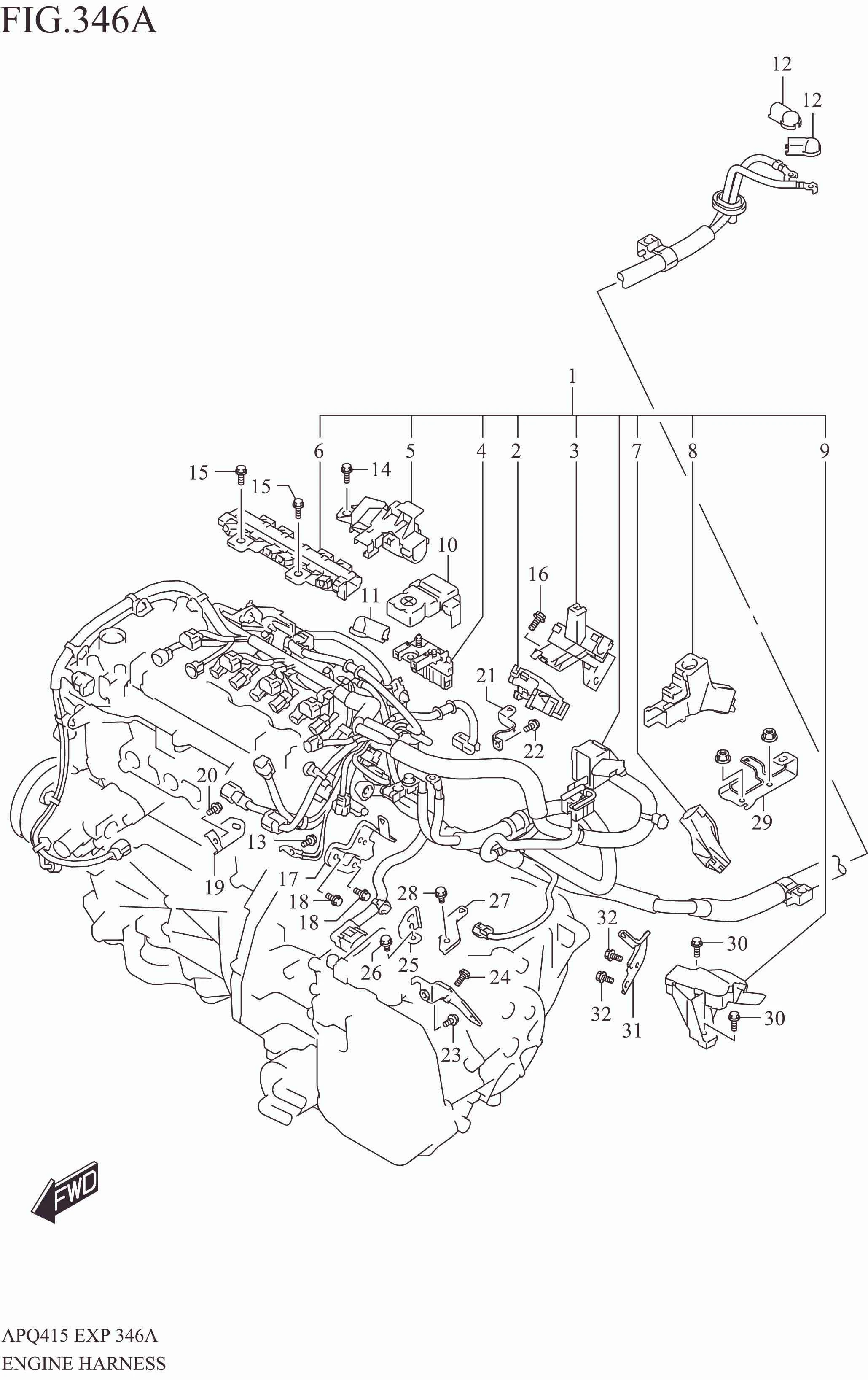 ENGINE HARNESS (K15C:RHD:6AT:2WD)