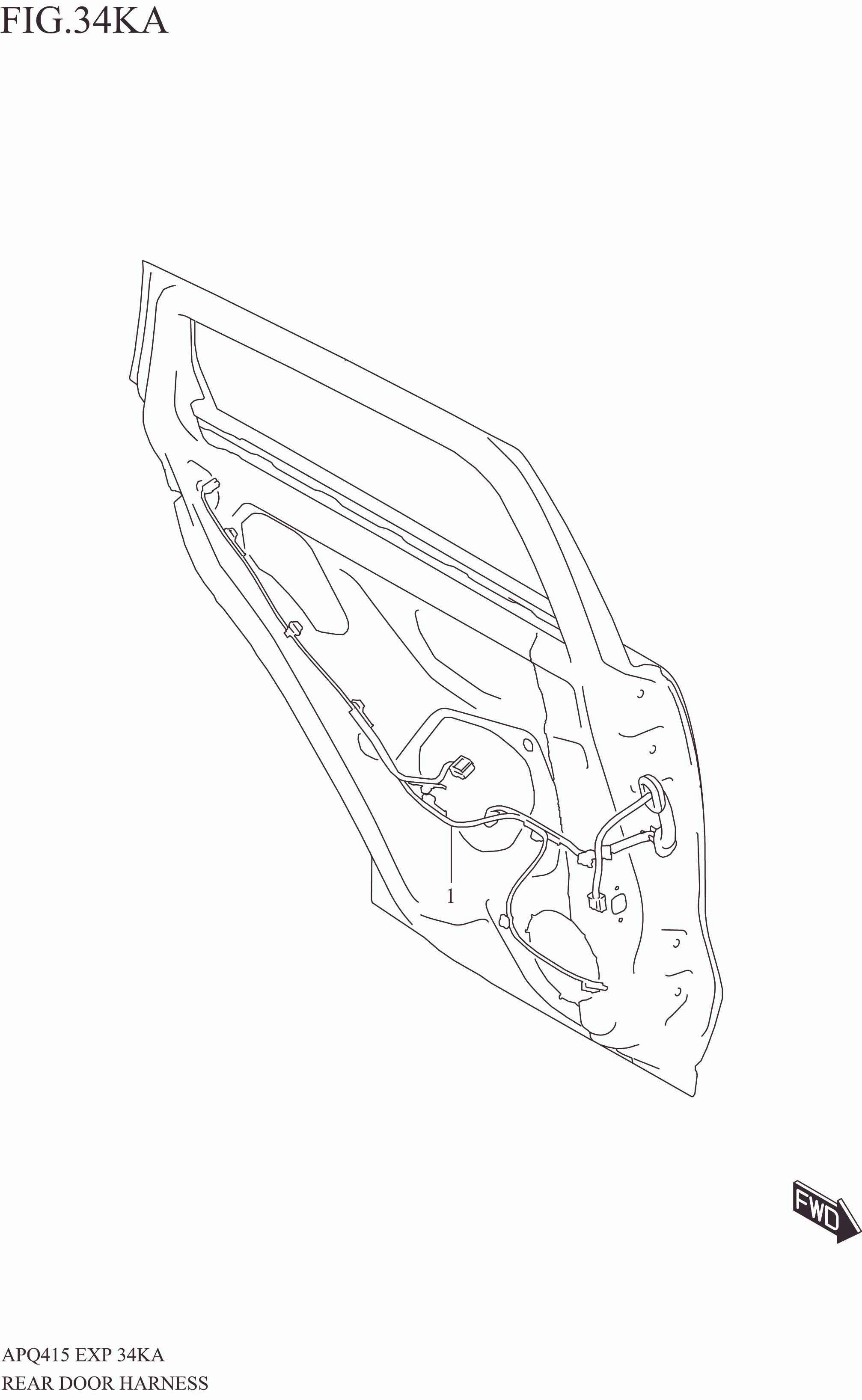 REAR DOOR HARNESS (GL)