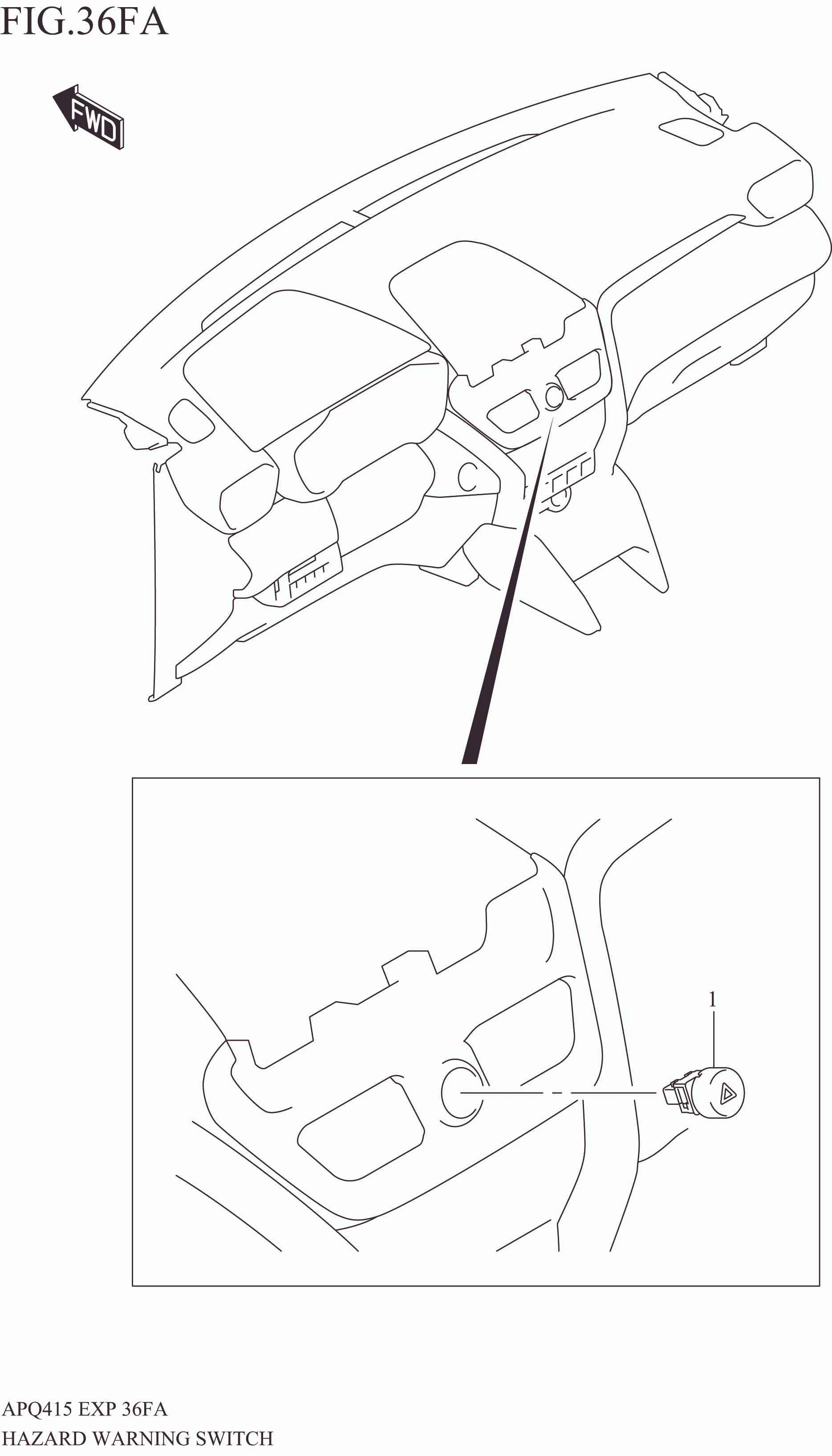HAZARD WARNING SWITCH