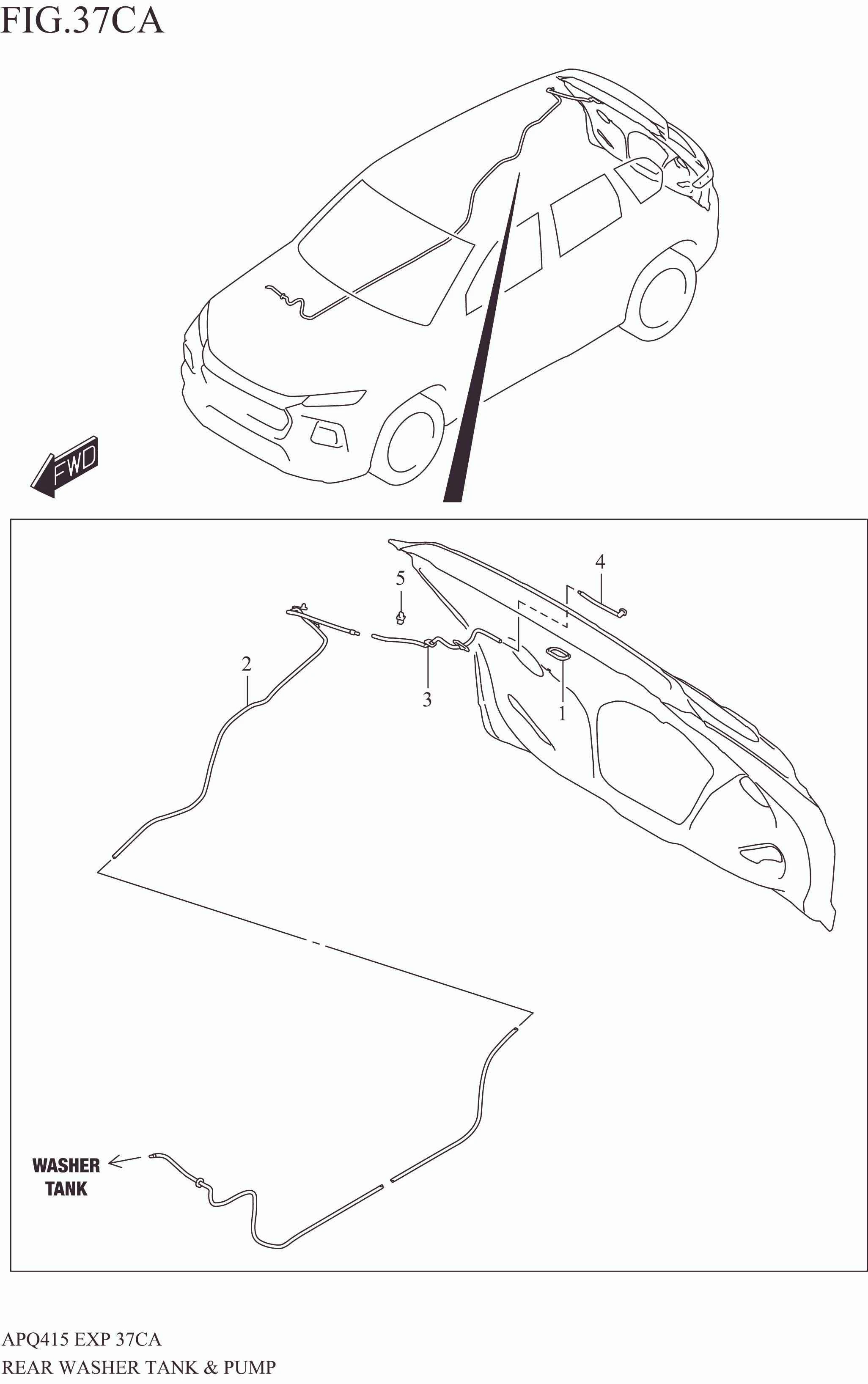 REAR WASHER TANK & PUMP