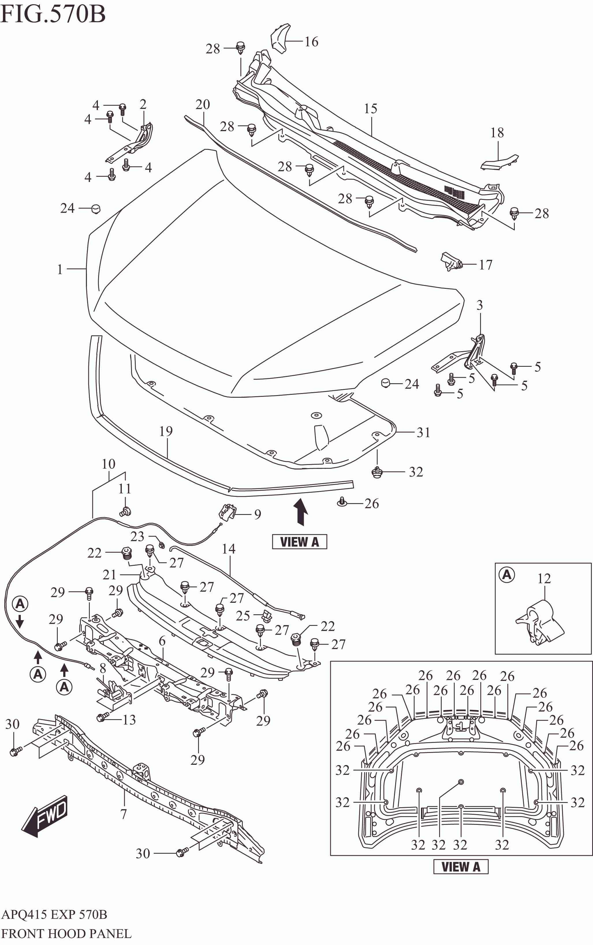 FRONT HOOD PANEL 