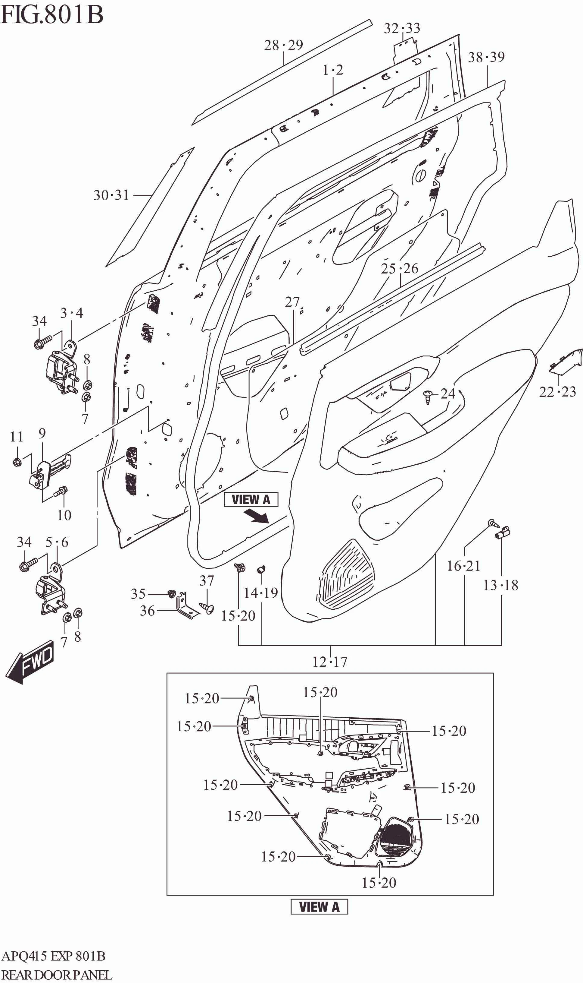 REAR DOOR PANEL (W/TWEETER)