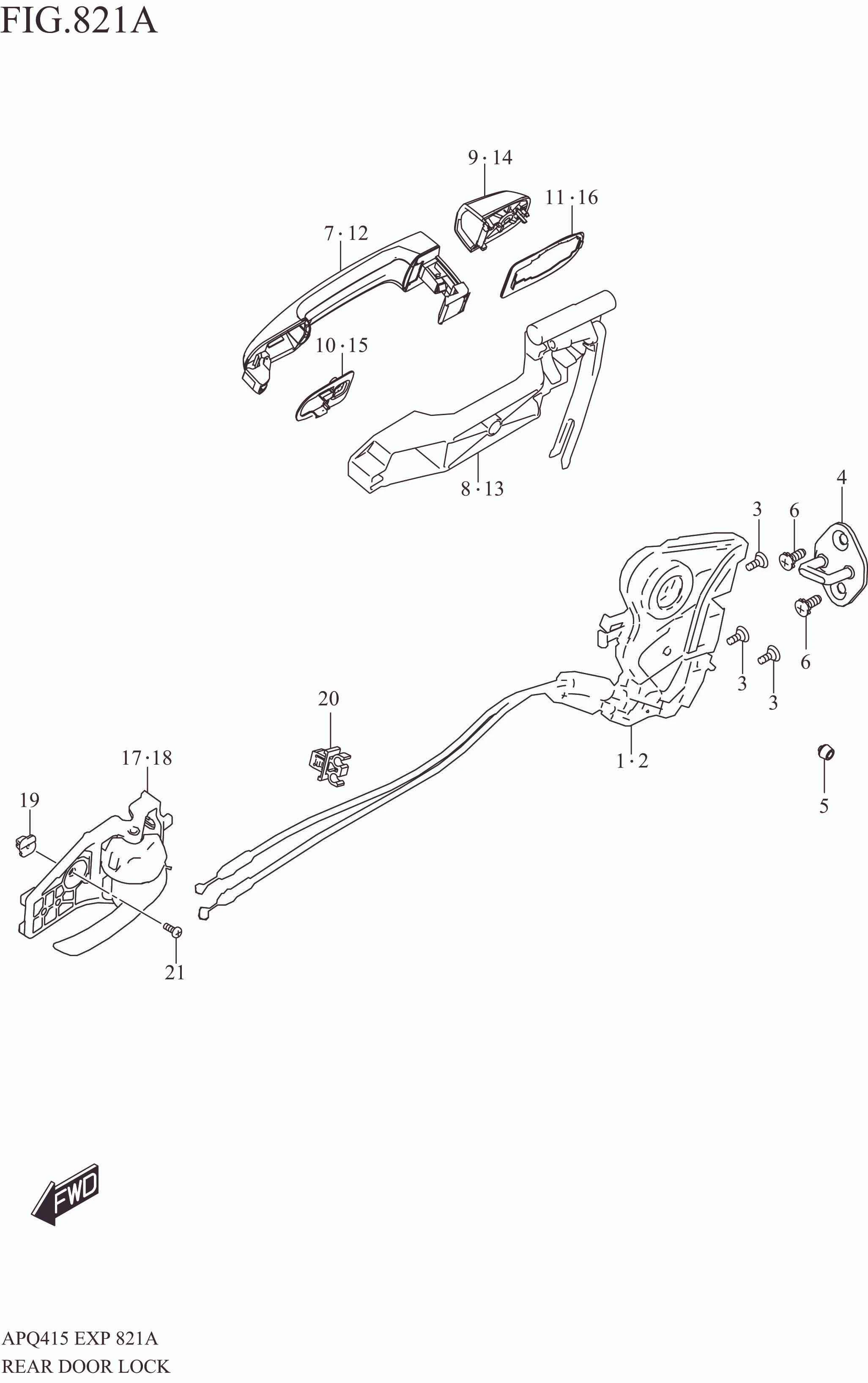 REAR DOOR LOCK