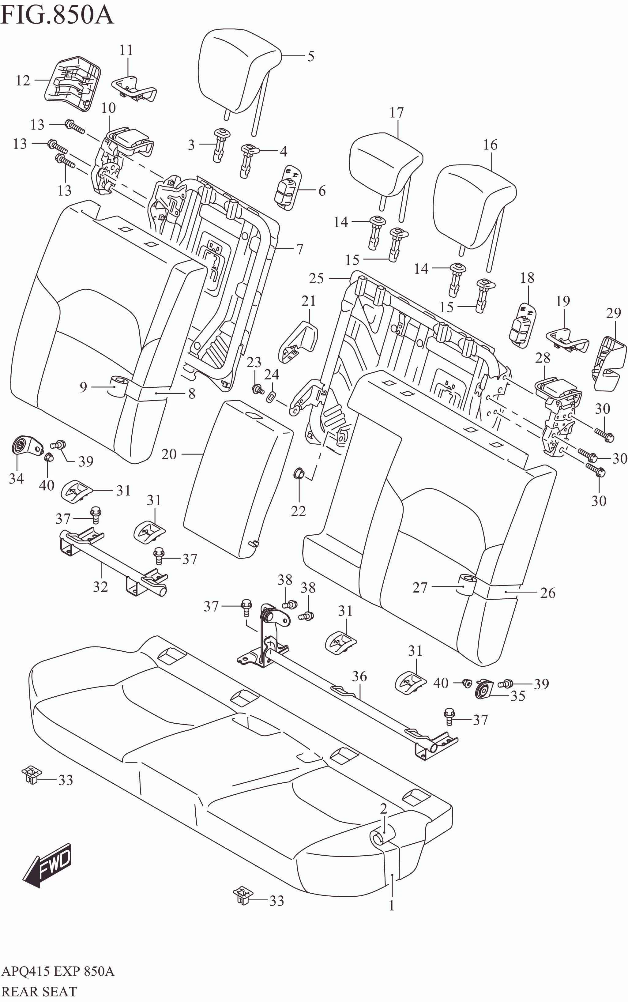 REAR SEAT
