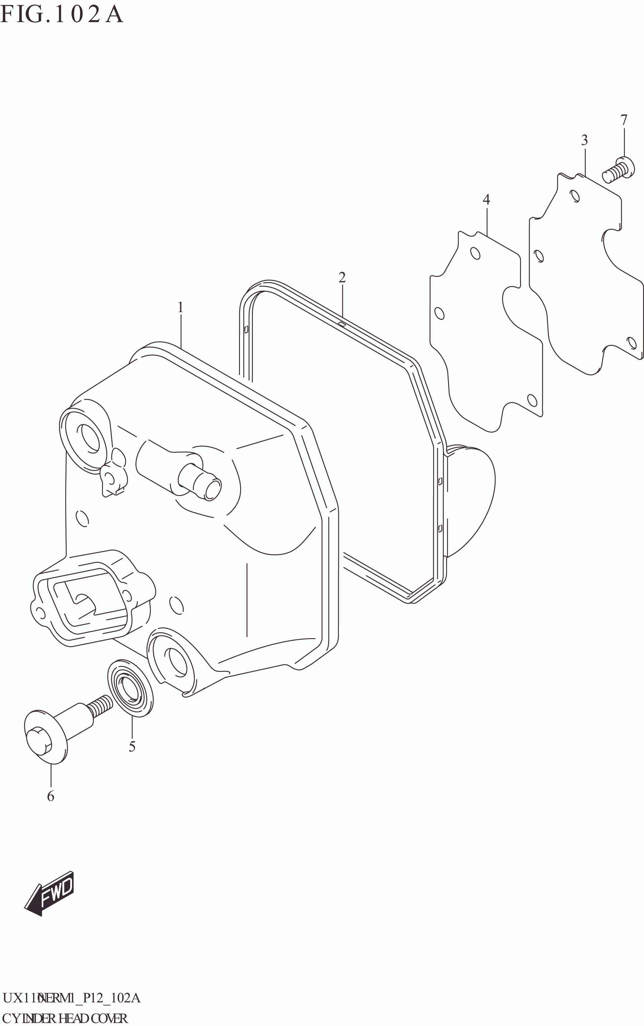 FIG.102A CYLINDER HEAD COVER