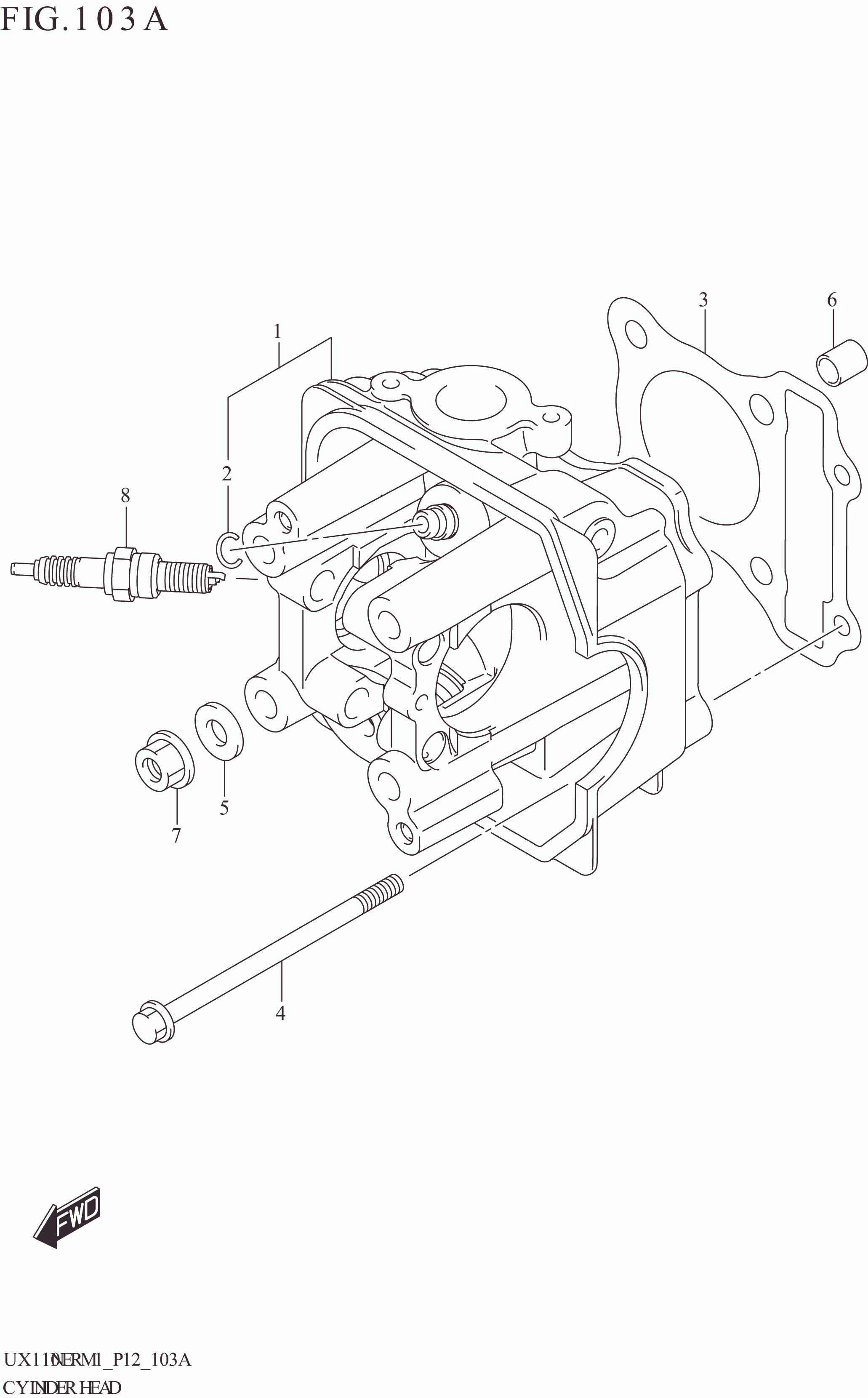 FIG. 103A CYLINDER HEAD
