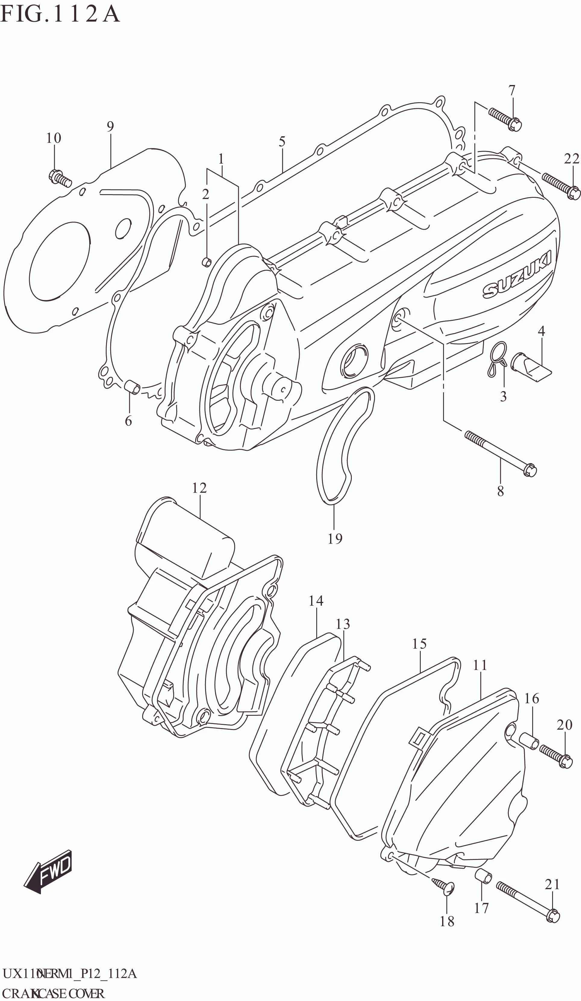 FIG. 112A CRANKCASE COVER
