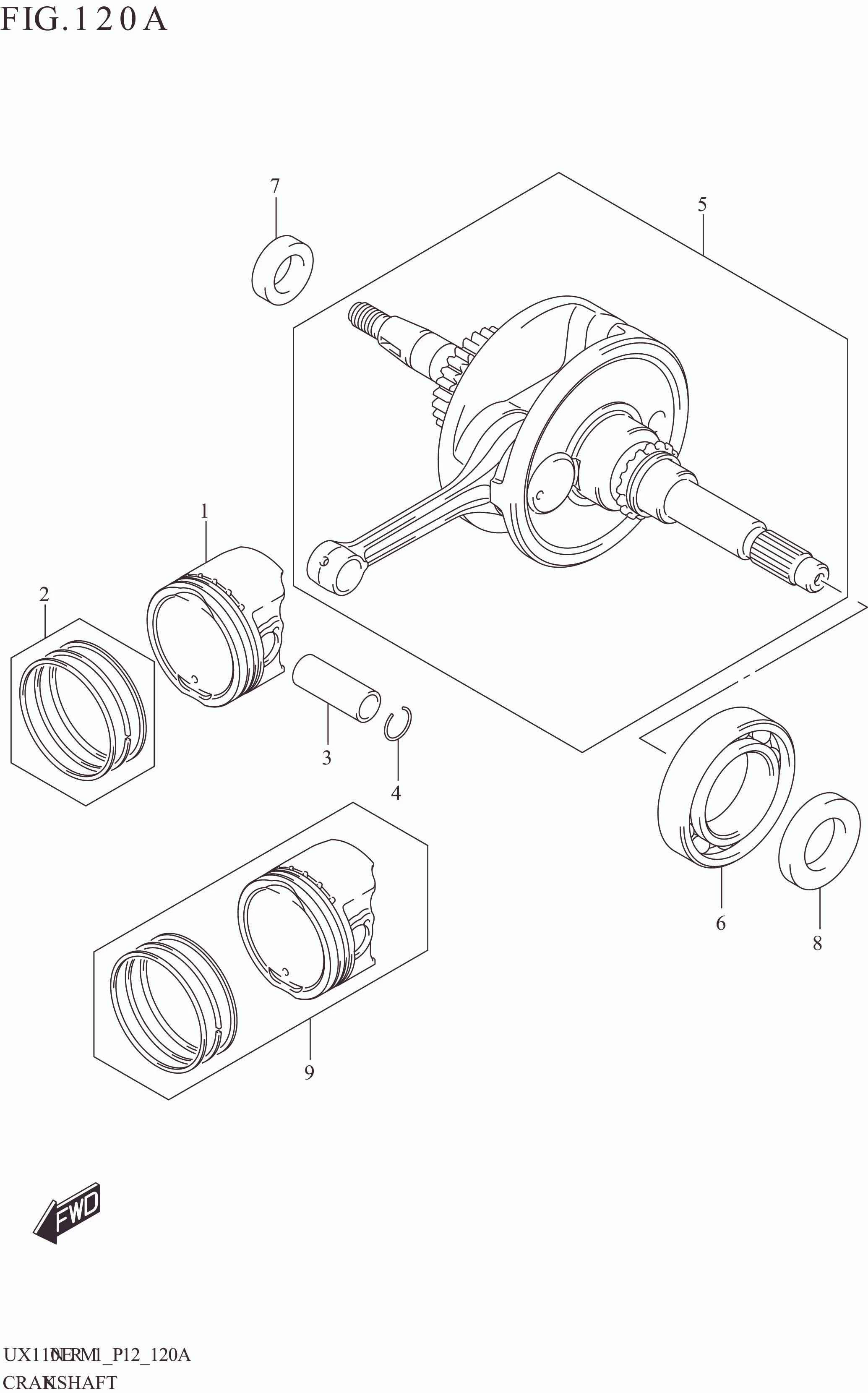 FIG. 120A CRANKSHAFT