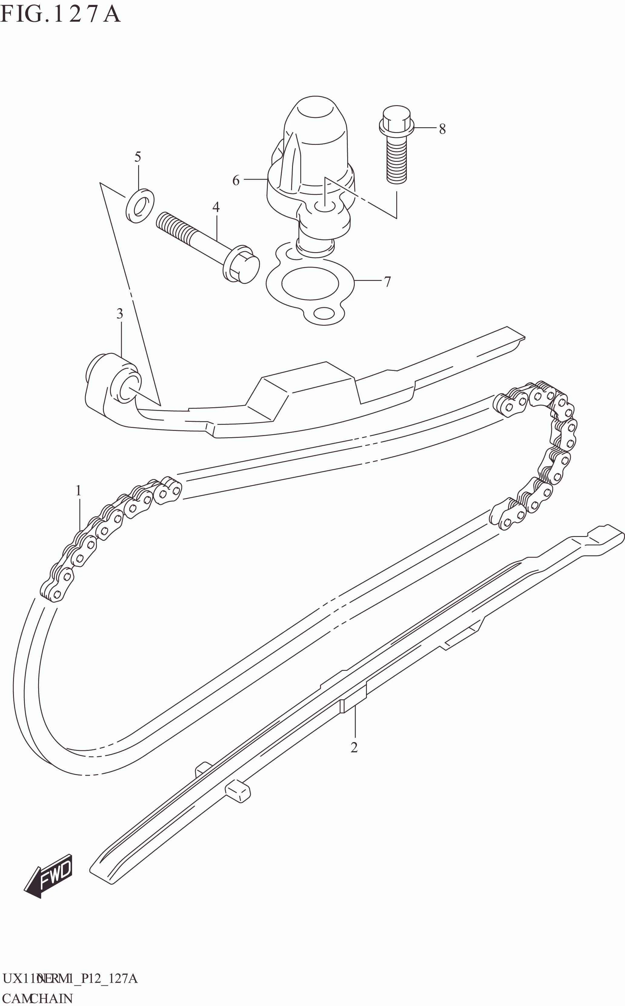 FIG. 127A CAM CHAIN