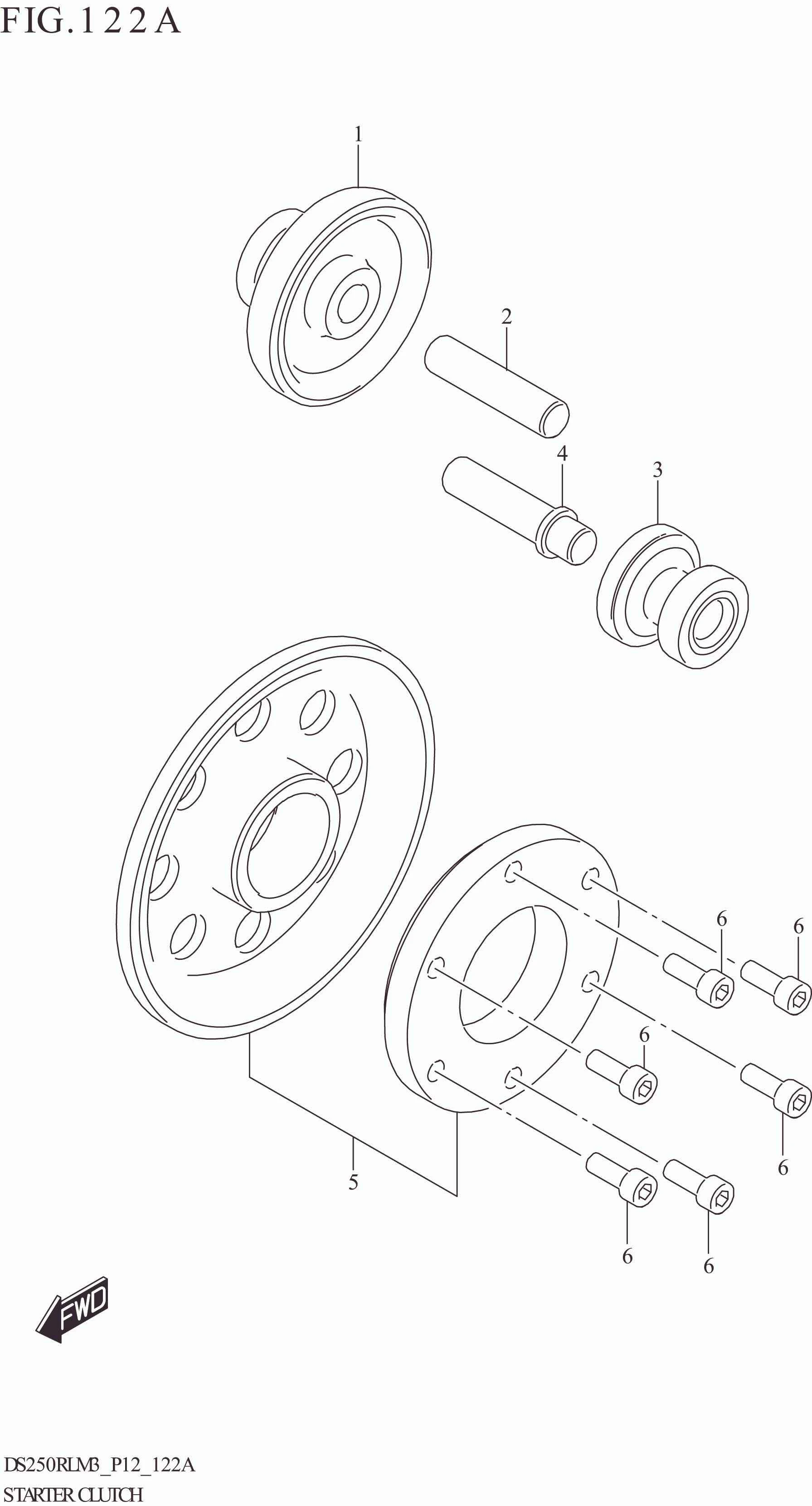FIG. 122A STARTER CLUTCH