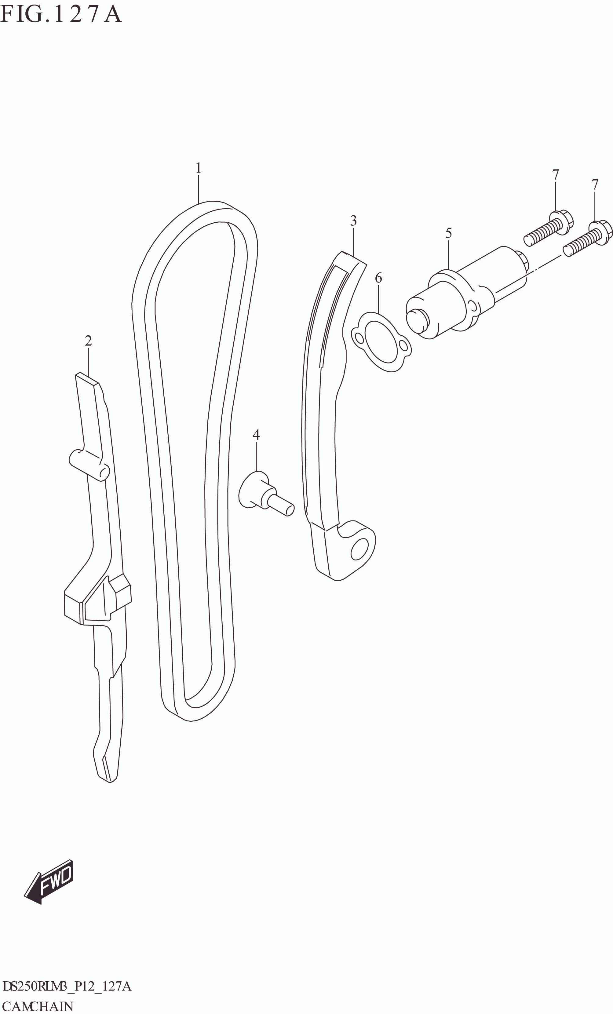 FIG. 127A CAM CHAIN