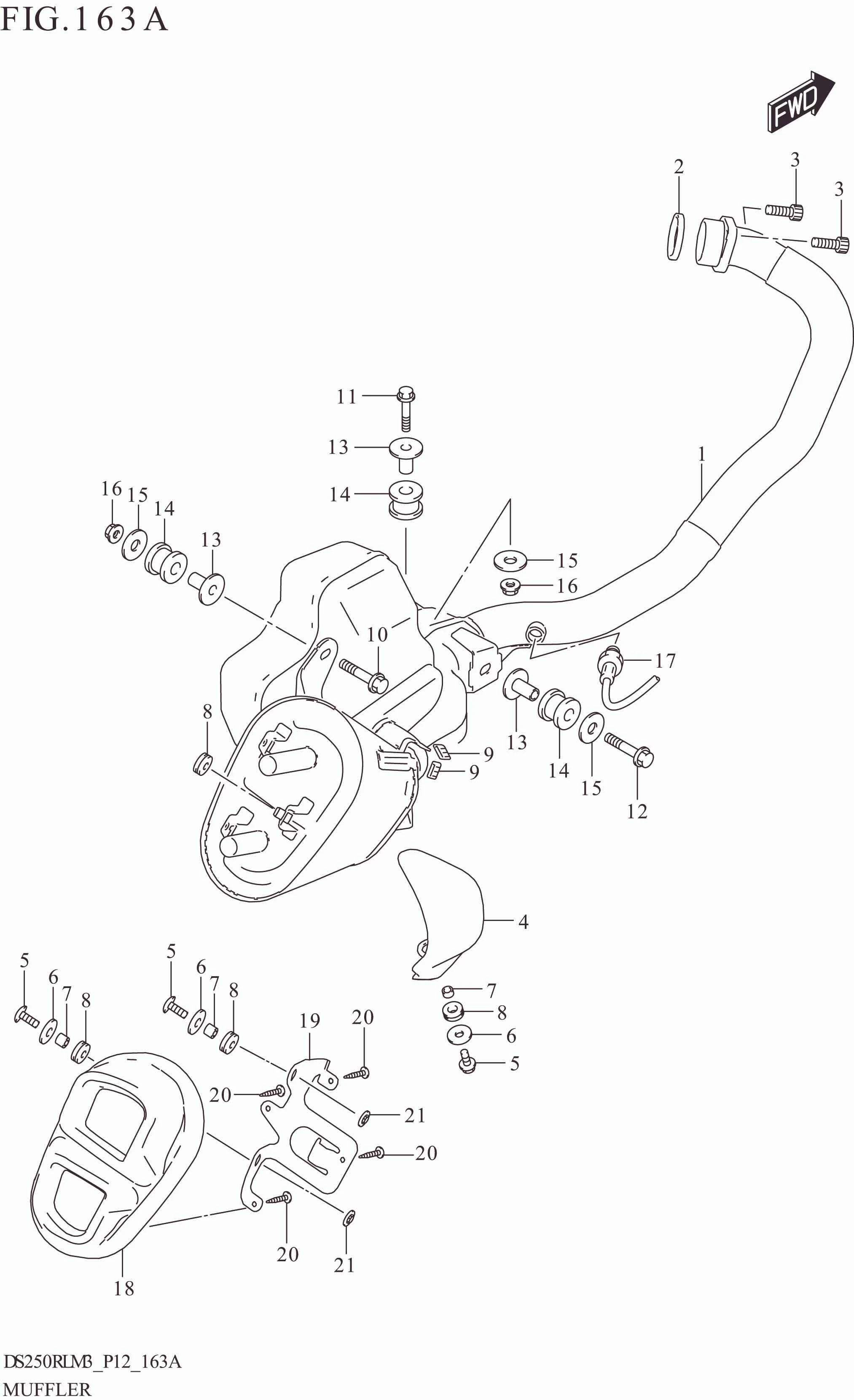 FIG. 163A MUFFLER