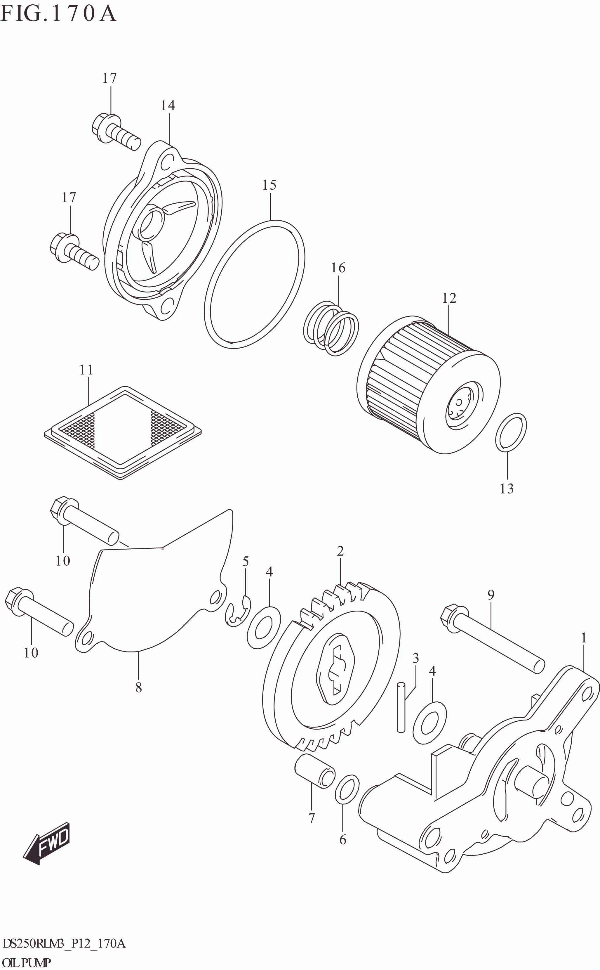 FIG. 170A OIL PUMP