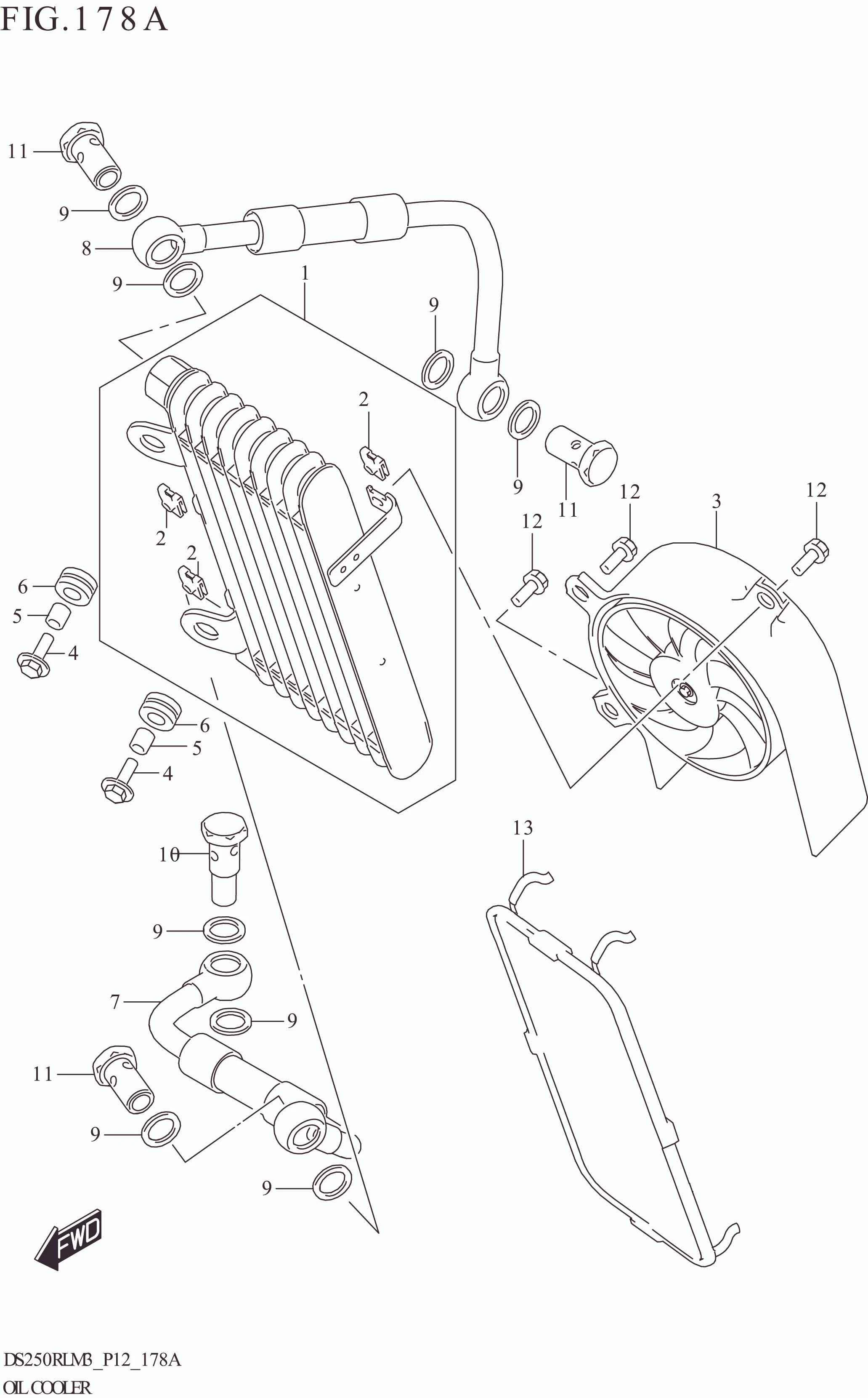 FIG. 178A OIL COOLER