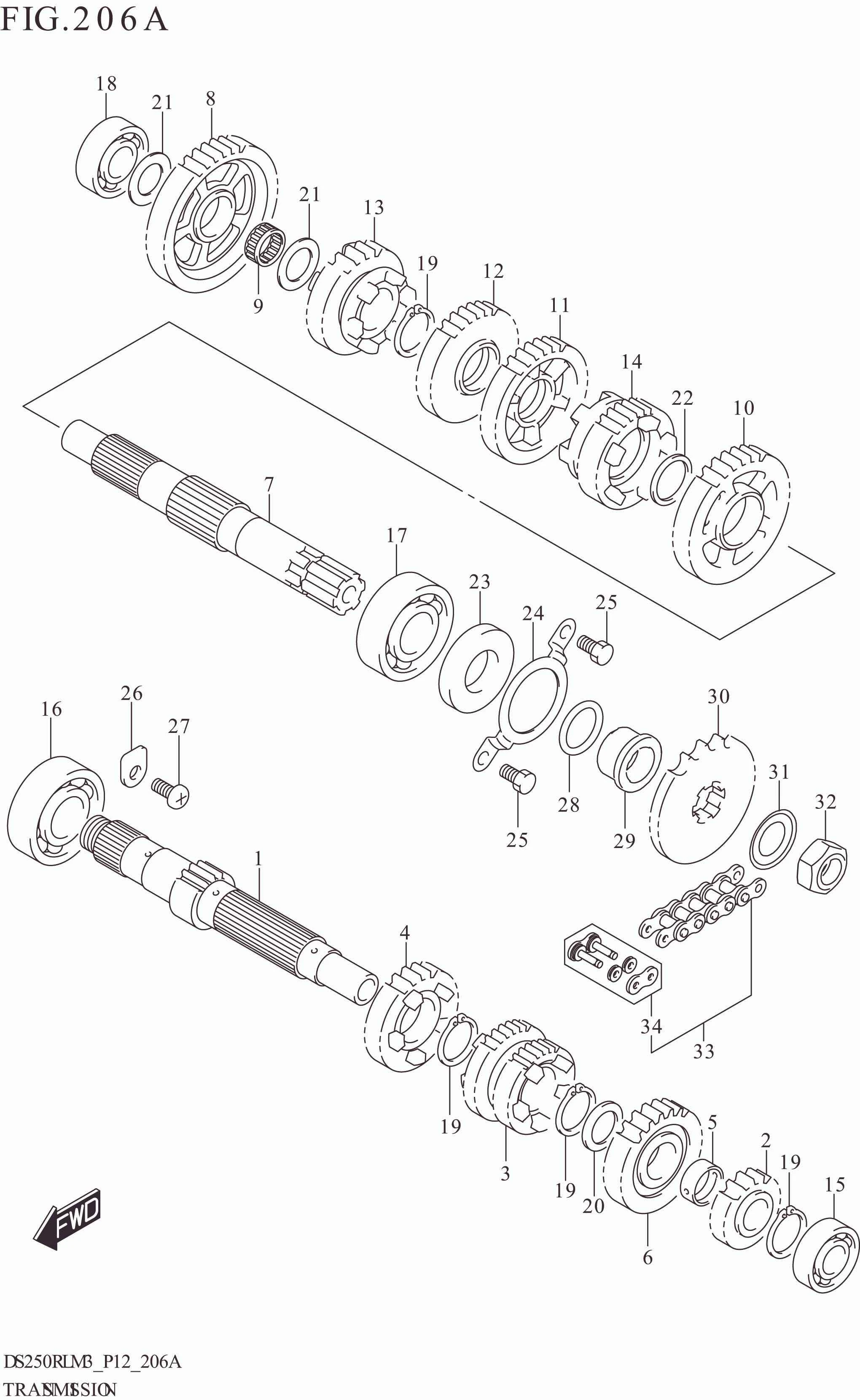 FIG. 206A TRANSMISSION